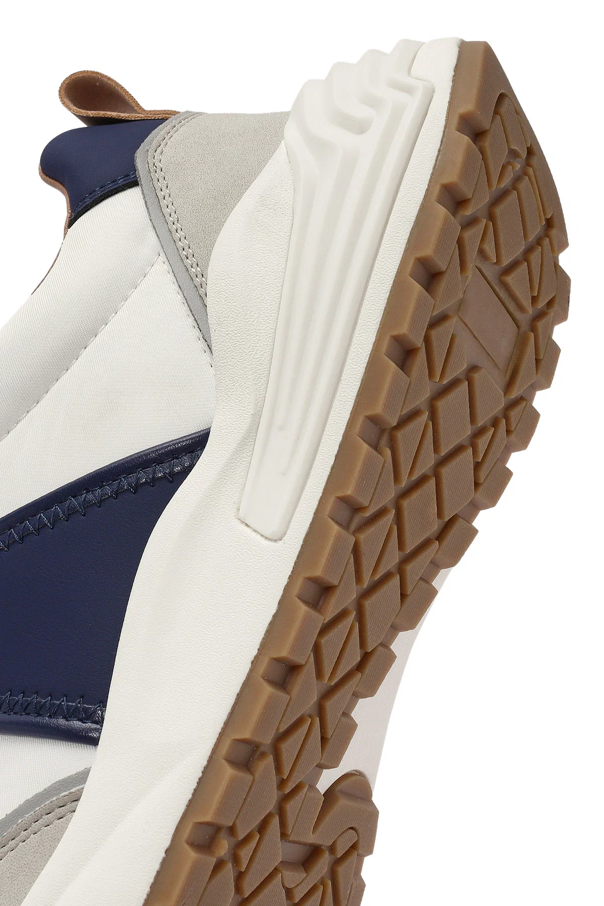 ACBC x DERİMOD Erkek Bej Bağcıklı Kalın Tabanlı Sneaker - Image 10