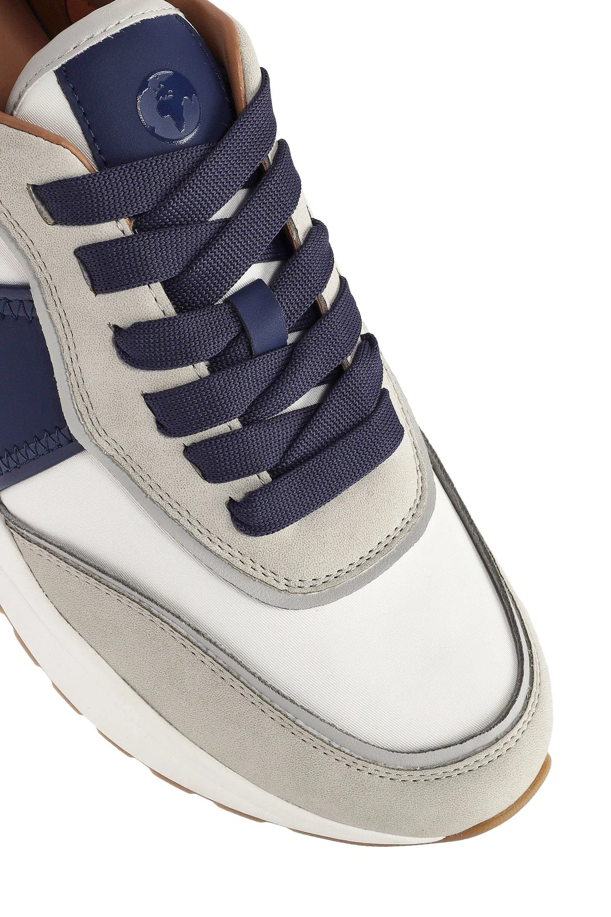 ACBC x DERİMOD Erkek Bej Bağcıklı Kalın Tabanlı Sneaker - Image 8