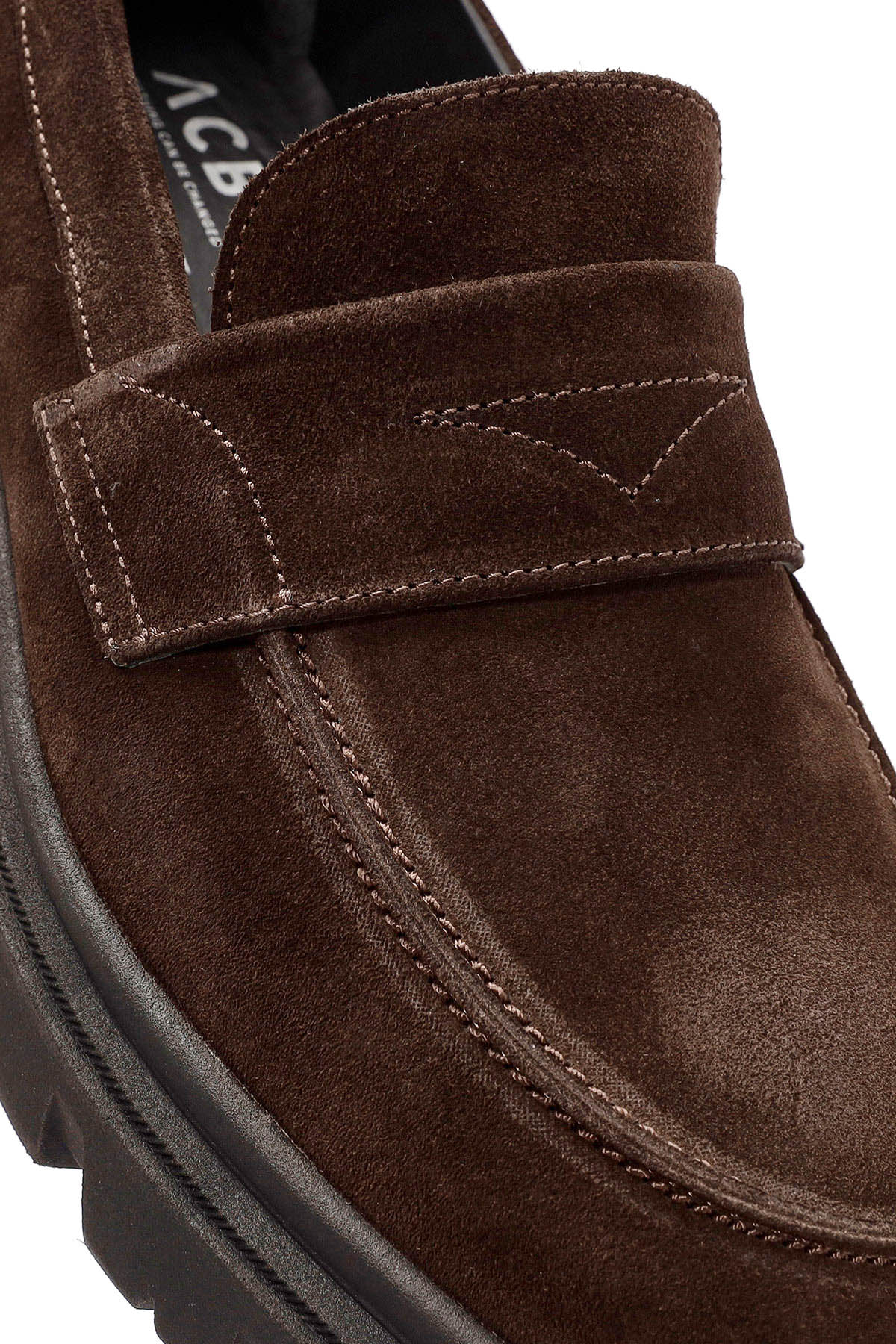 ACBC x Derimod Erkek Kahverengi Süet Deri Maskülen Loafer - Image 10