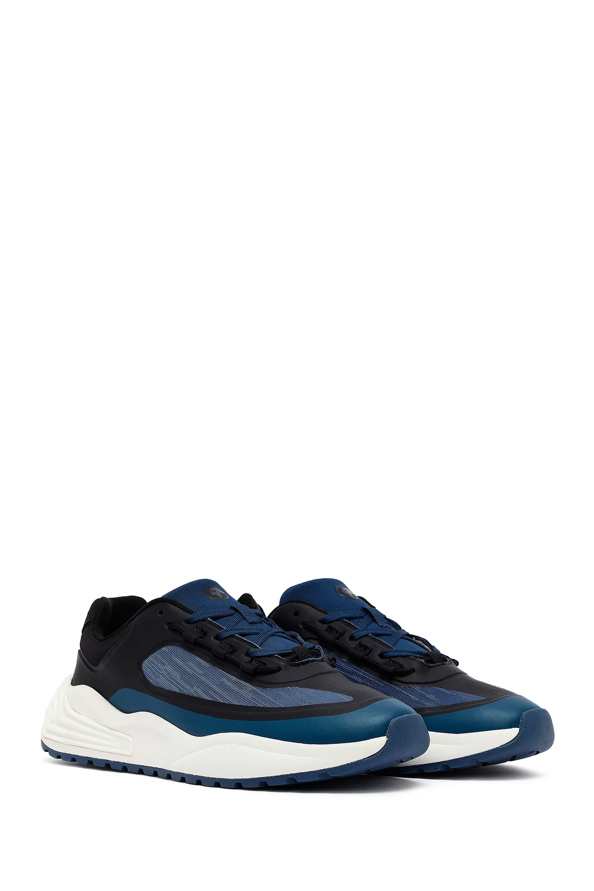 ACBC x Derimod Erkek Lacivert Bağcıklı Kalın Tabanlı Kumaş Sneaker - Image 3