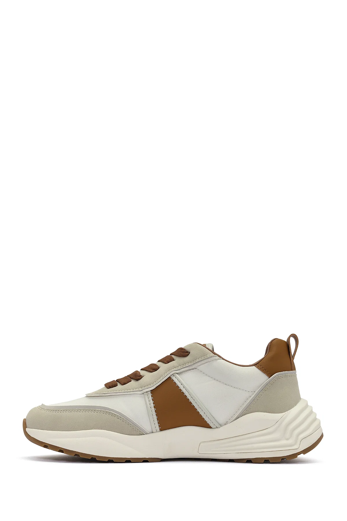 ACBC x DERİMOD Erkek Taba Bağcıklı Kalın Tabanlı Sneaker - Image 2