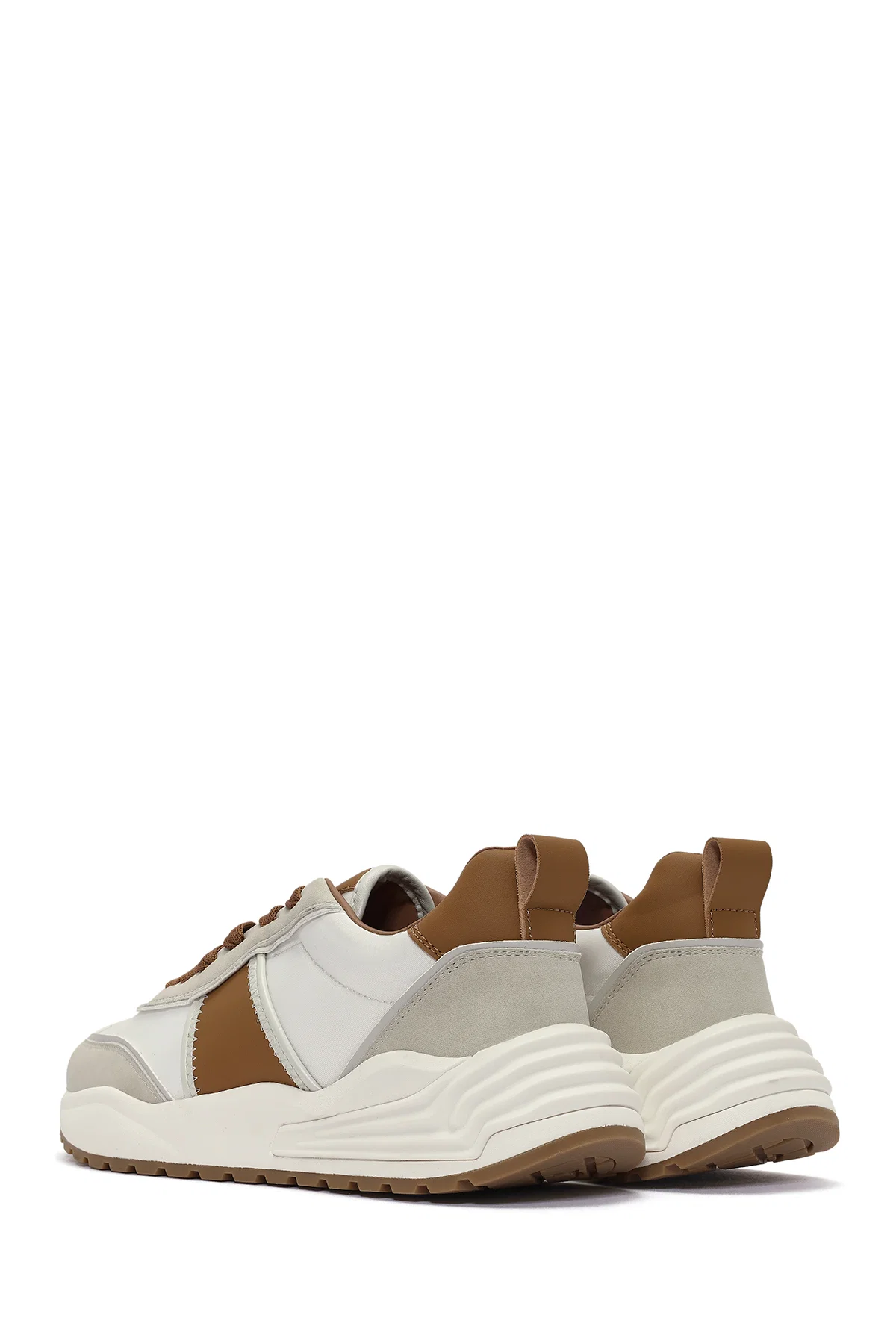 ACBC x DERİMOD Erkek Taba Bağcıklı Kalın Tabanlı Sneaker - Image 5