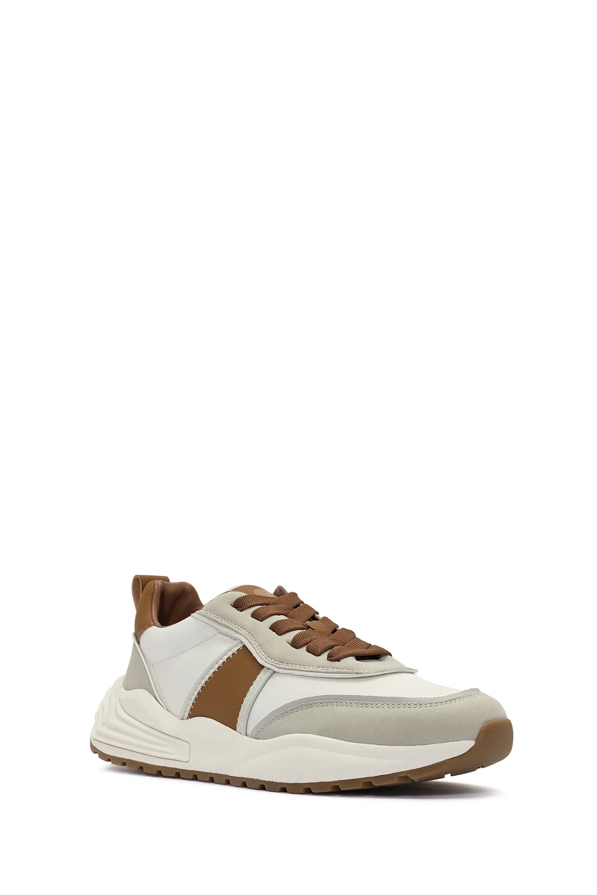 ACBC x DERİMOD Erkek Taba Bağcıklı Kalın Tabanlı Sneaker - Image 6