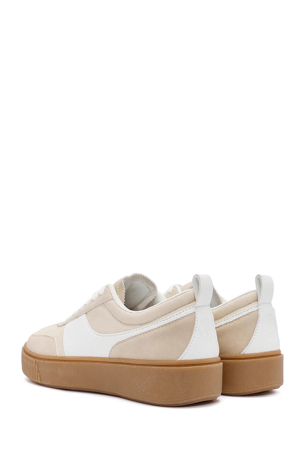 ACBC x Derimod Kadın Bej Bağcıklı Süet Sneaker - Image 5