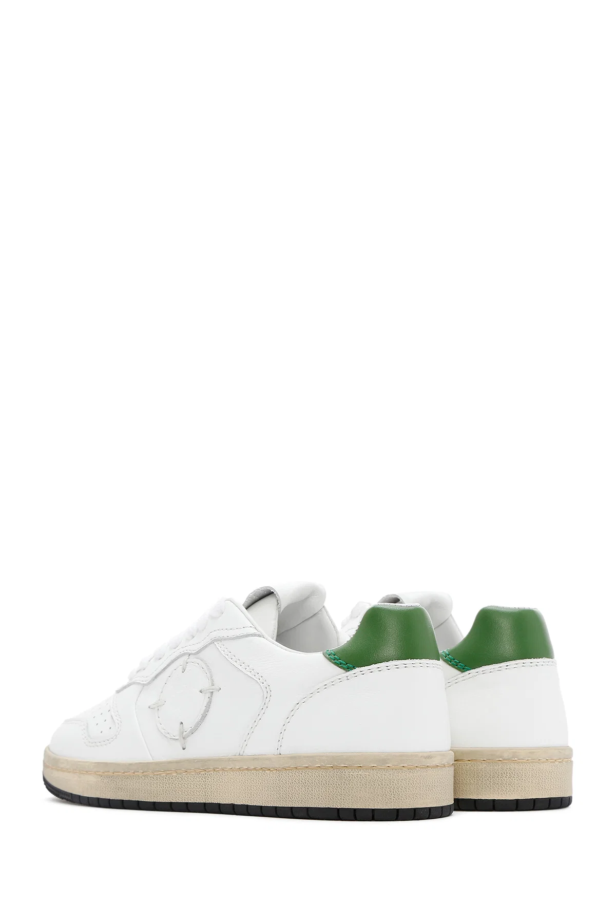 ACBC x DERİMOD Kadın Beyaz Bağcıklı Deri Sneaker - Image 5