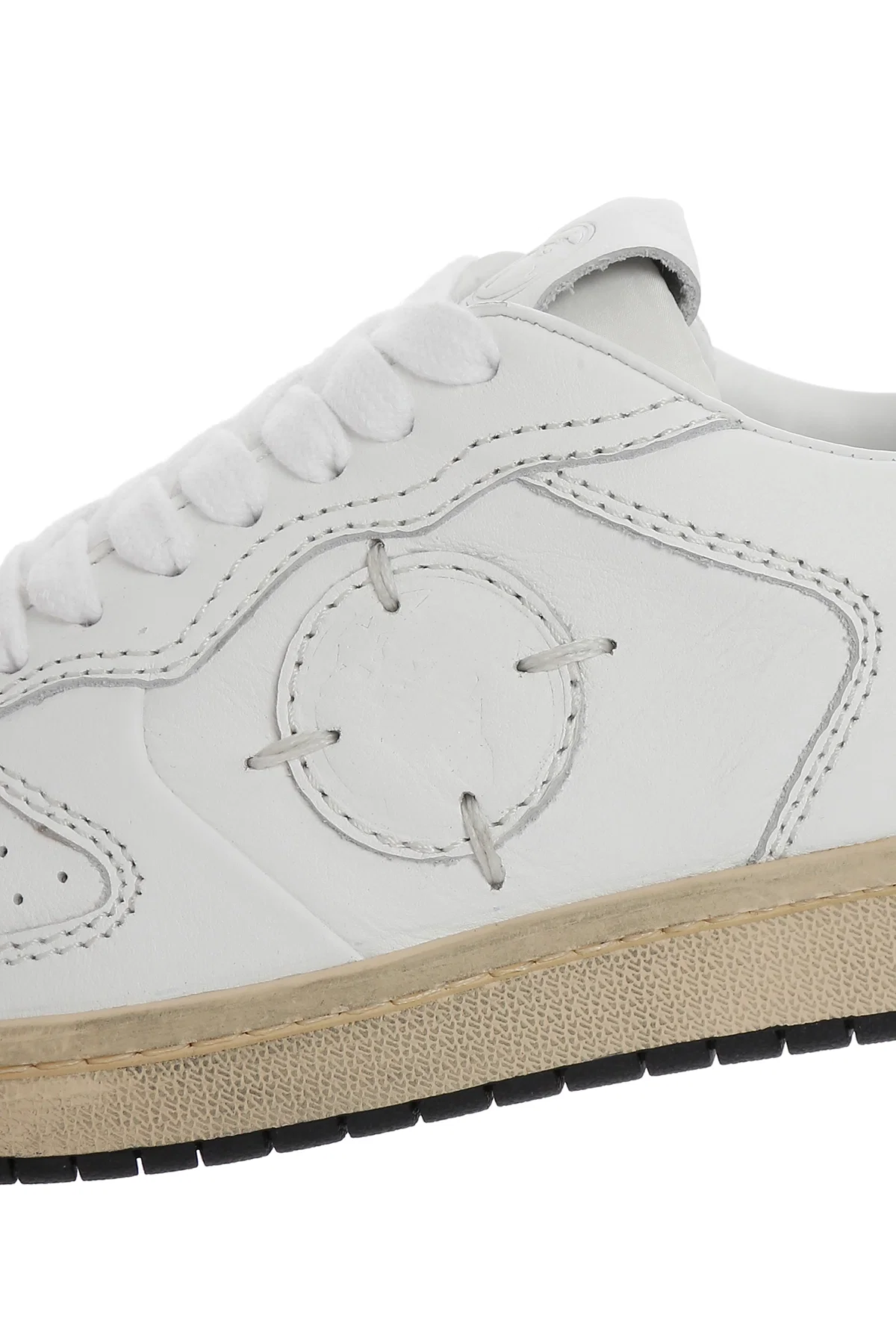 ACBC x DERİMOD Kadın Beyaz Bağcıklı Deri Sneaker - Image 9
