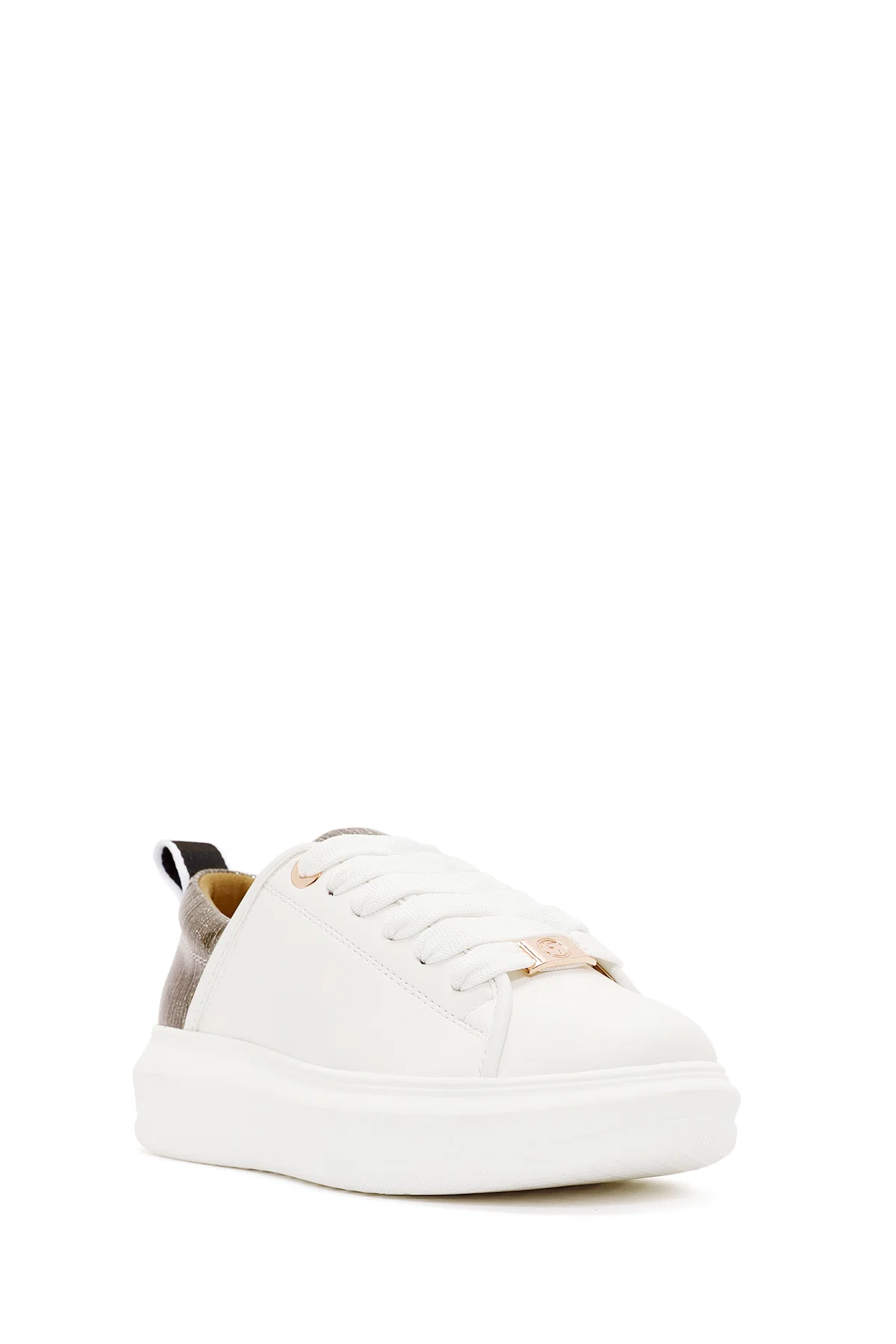 ACBC x Derimod Kadın Beyaz Bağcıklı Kalın Tabanlı Sneaker - Image 6