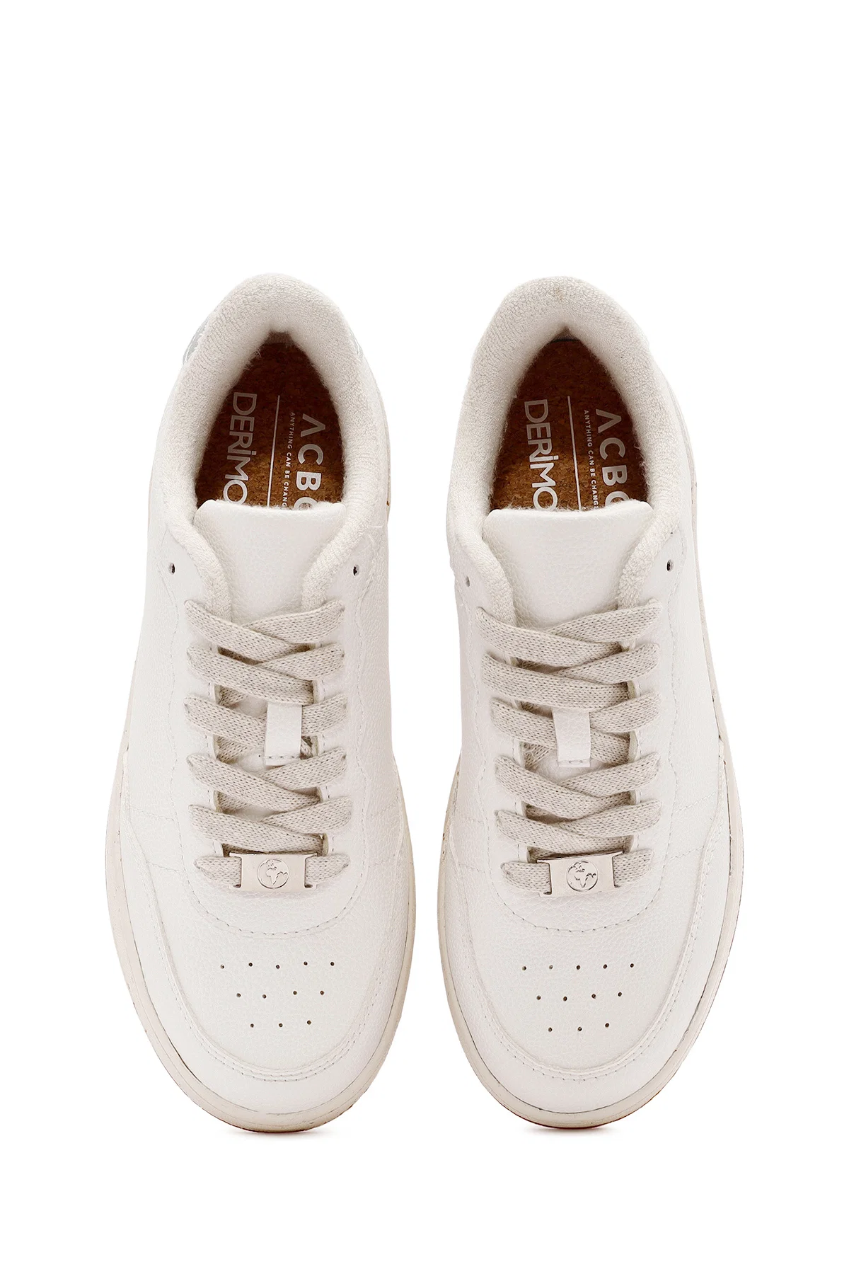 ACBC x Derimod Kadın Beyaz Bağcıklı Sneaker - Image 7