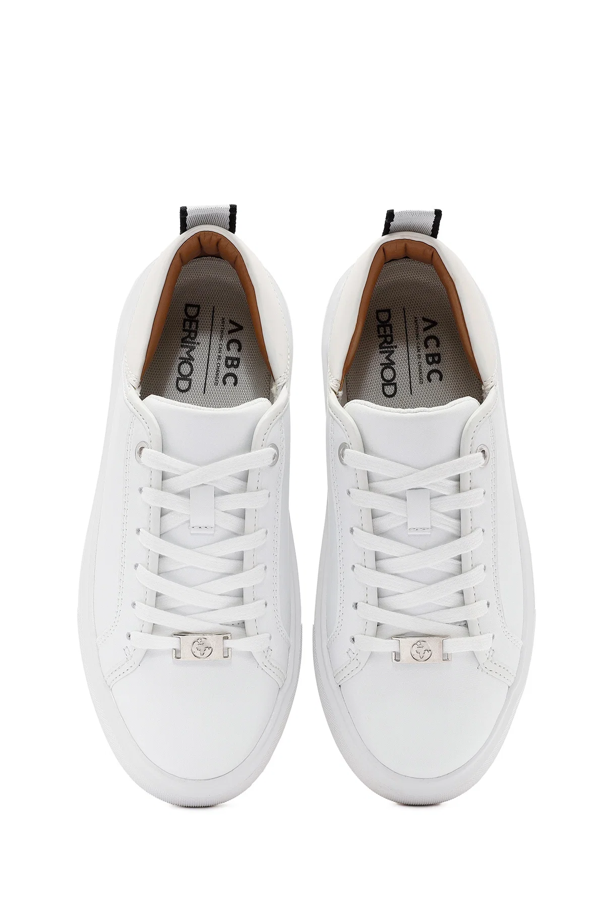 ACBC x Derimod Kadın Beyaz Bağcıklı Sneaker - Image 7