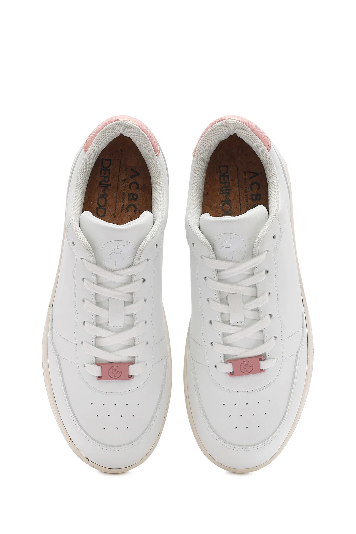 ACBC x Derimod Kadın Beyaz Bağcıklı Sneaker - Image 7