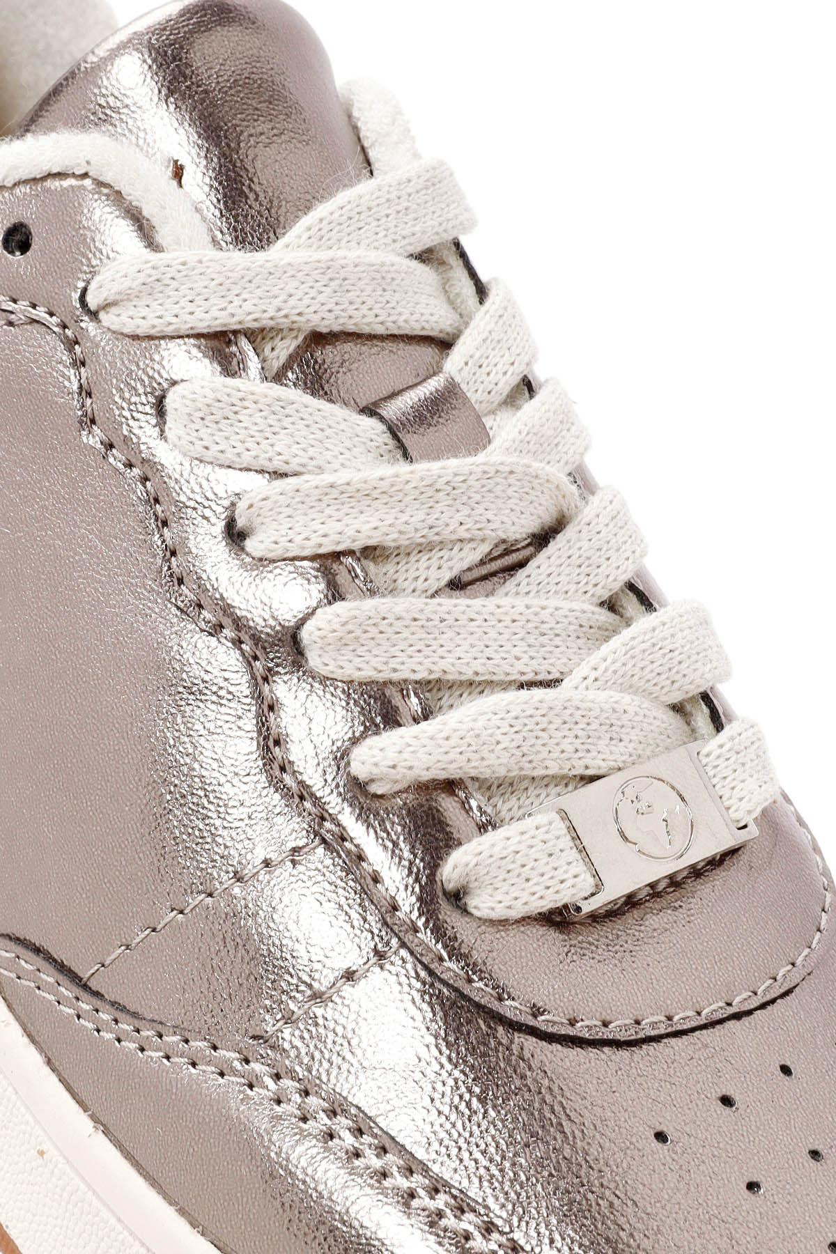 ACBC x Derimod Kadın Bronz Bağcıklı Metalik Sneaker - Image 10