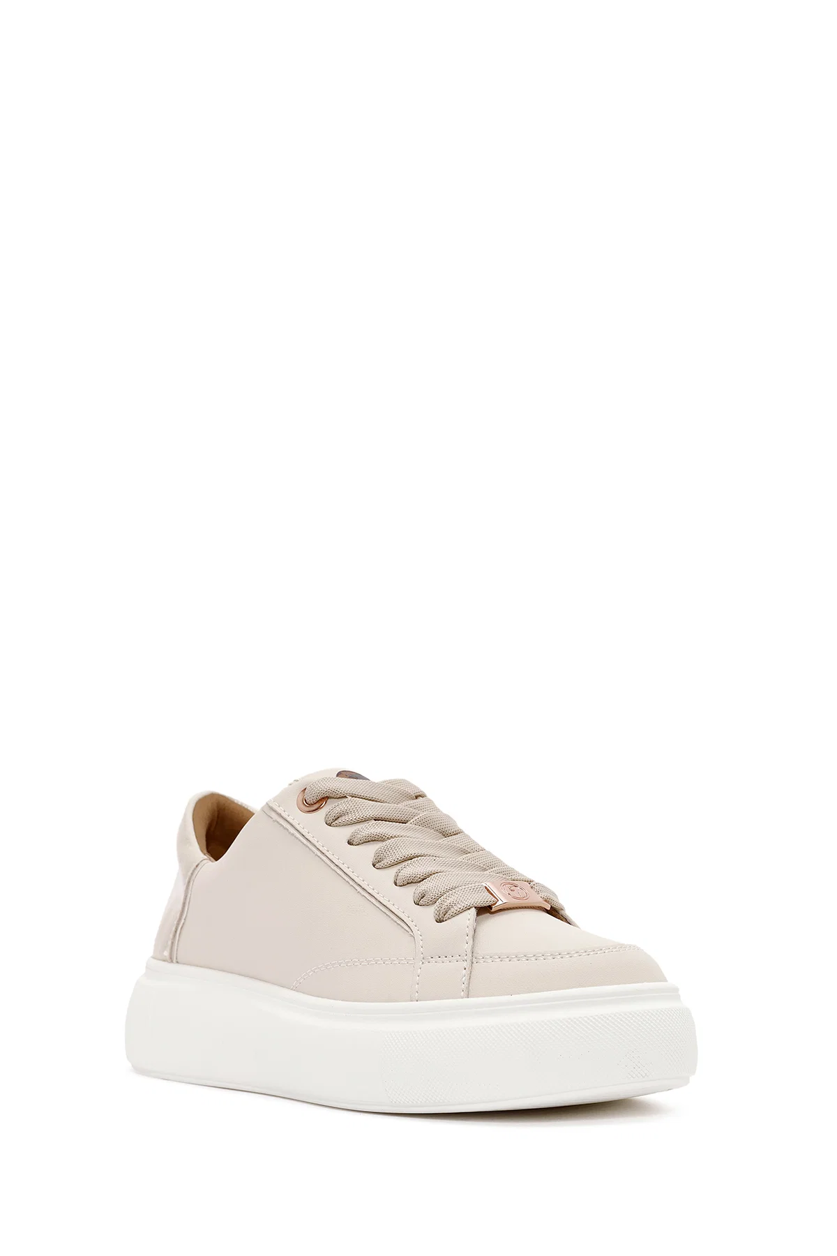 ACBC x Derimod Kadın Krem Bağcıklı Kalın Tabanlı Sneaker - Image 7