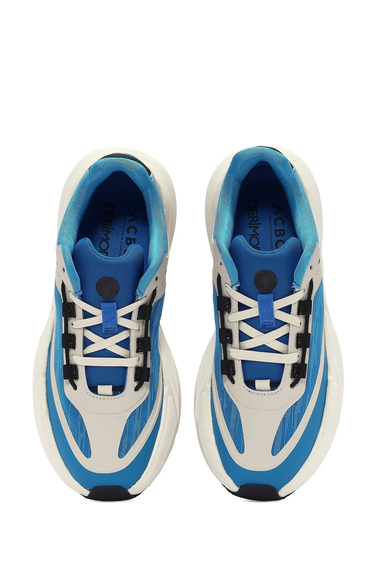 ACBC x DERİMOD Kadın Mavi Bağcıklı Kalın Tabanlı Sneaker - Image 7