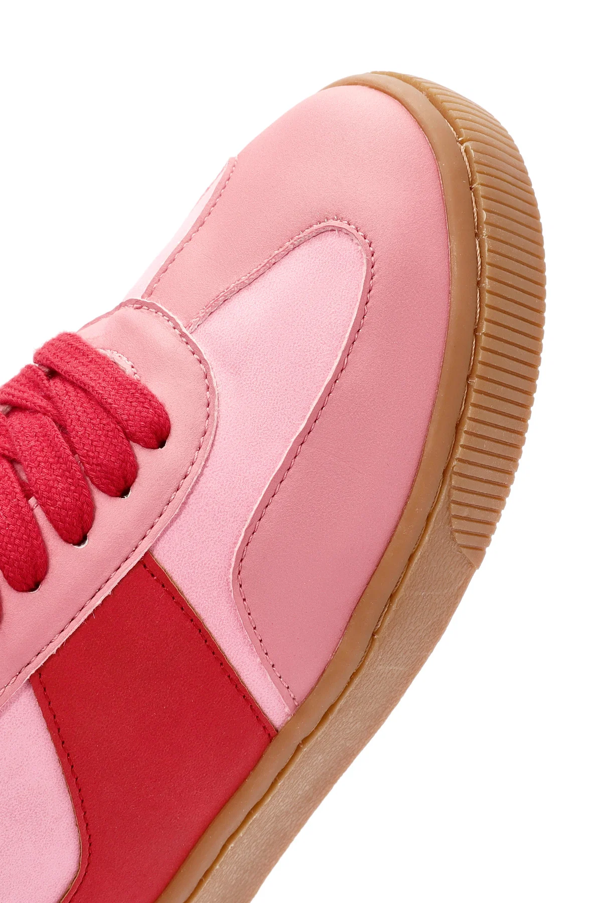 ACBC x Derimod Kadın Pembe Bağcıklı Süet Sneaker - Image 10