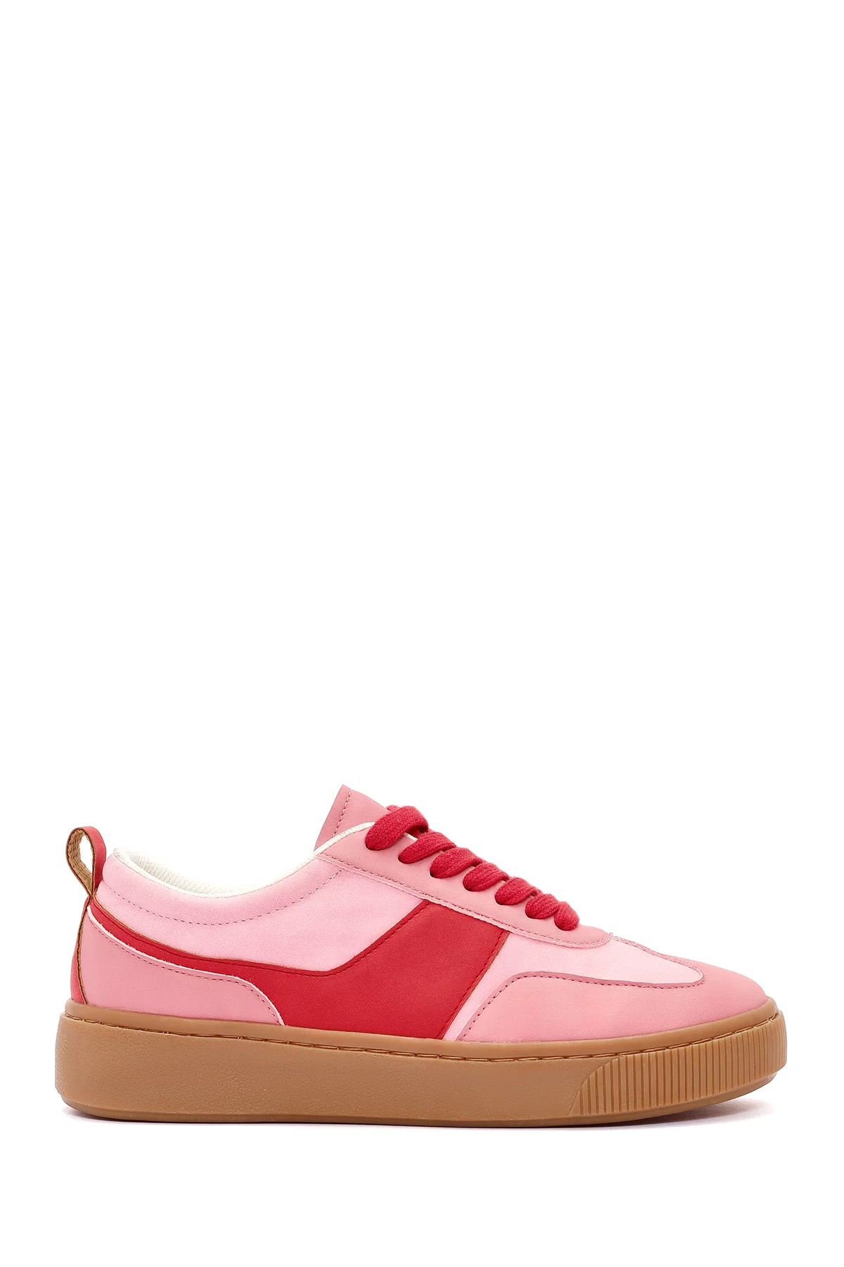 ACBC x Derimod Kadın Pembe Bağcıklı Süet Sneaker - Image 2