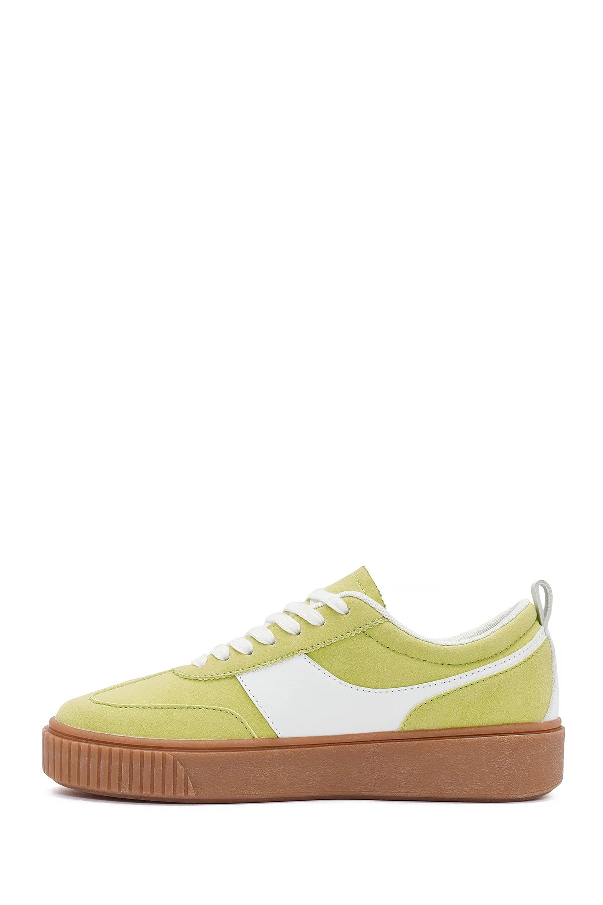 ACBC x Derimod Kadın Sarı Bağcıklı Süet Sneaker - Image 2
