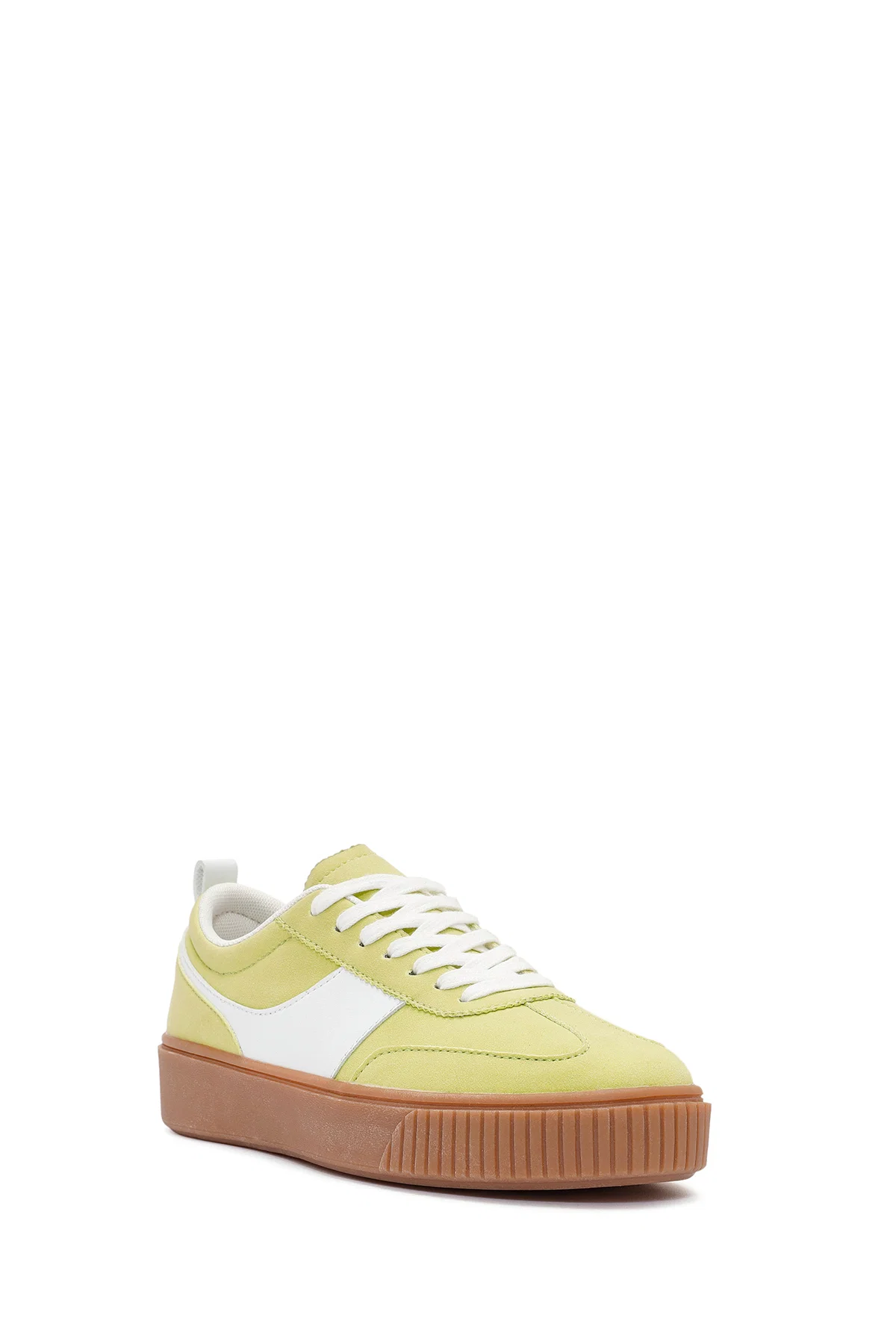 ACBC x Derimod Kadın Sarı Bağcıklı Süet Sneaker - Image 6