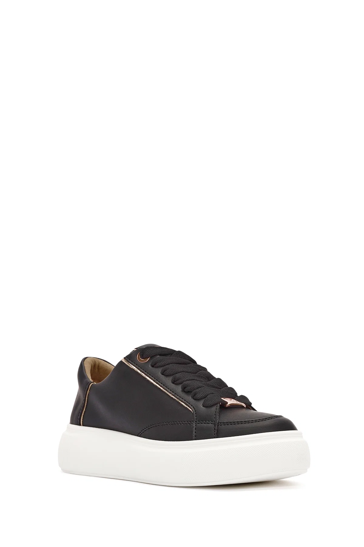 ACBC x Derimod Kadın Siyah Bağcıklı Kalın Tabanlı Sneaker - Image 6