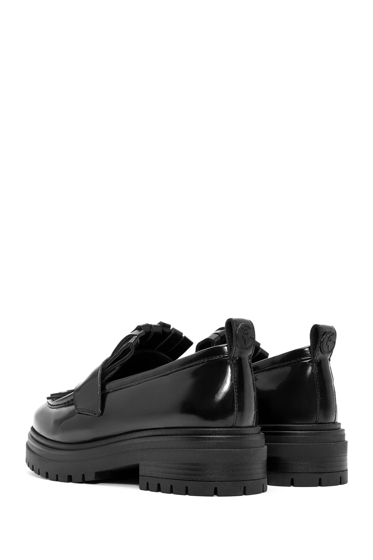 ACBC x Derimod Kadın Siyah Kalın Tabanlı Maskülen Loafer - Image 5