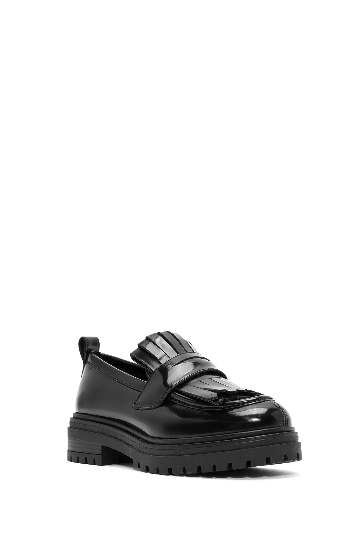 ACBC x Derimod Kadın Siyah Kalın Tabanlı Maskülen Loafer - Image 6