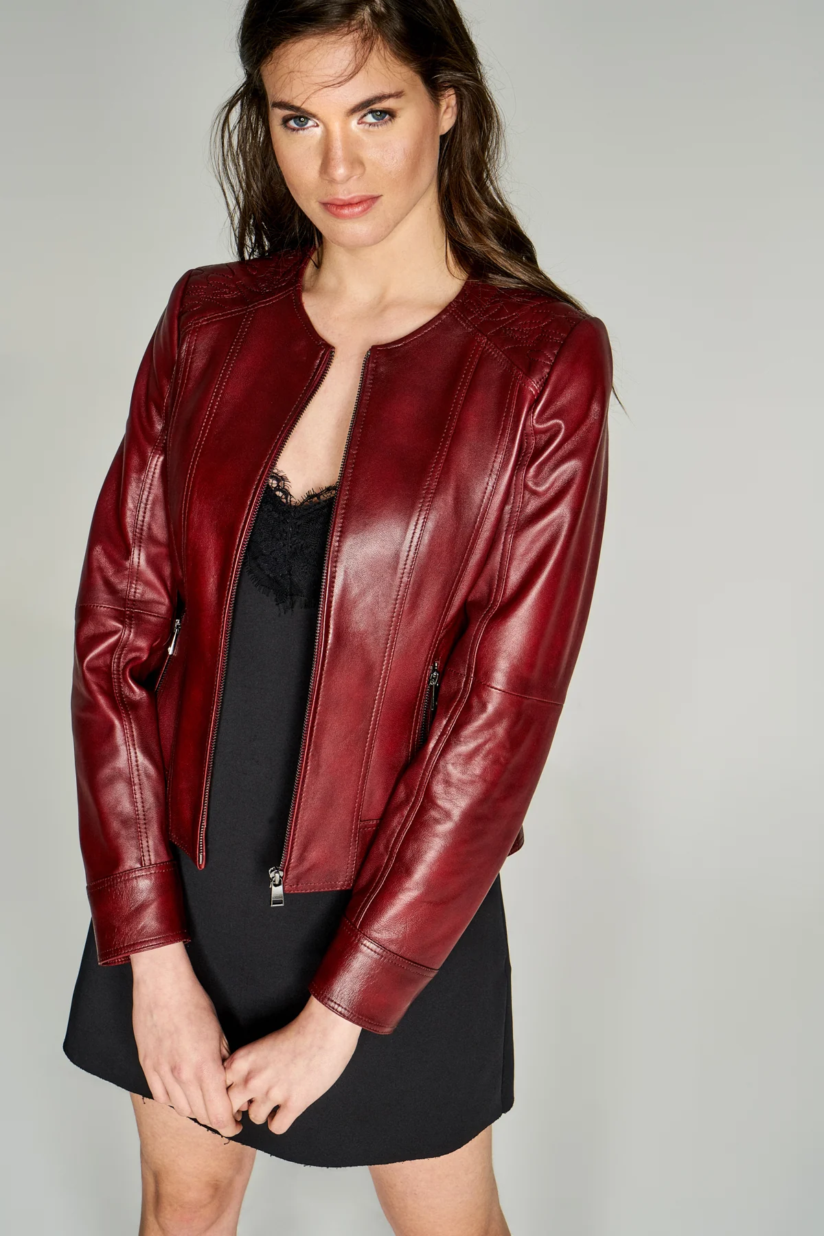 ADELA KADIN DERİ CEKET - Image 2