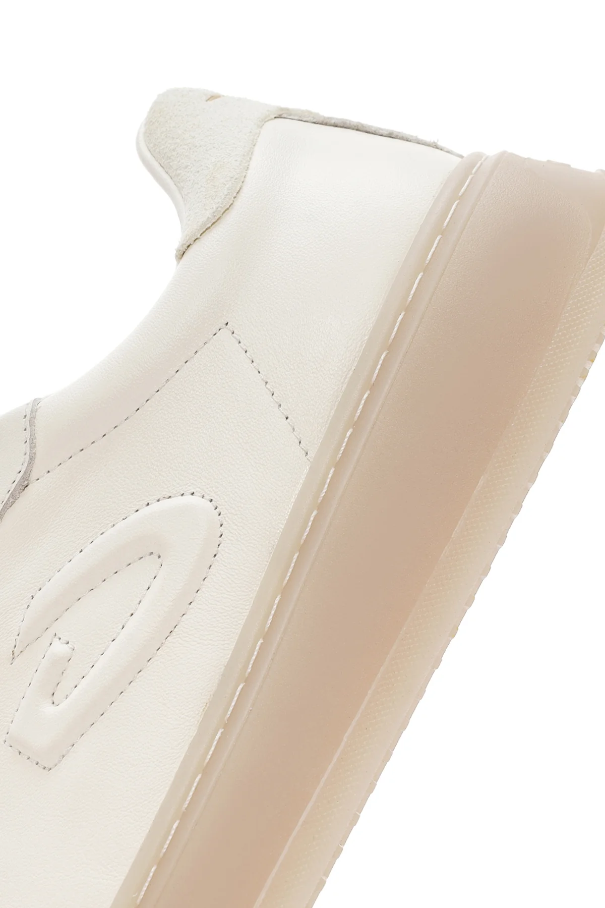 Alberto Guardiani Erkek Beyaz New Era Bağcıklı Deri Sneaker - Image 8