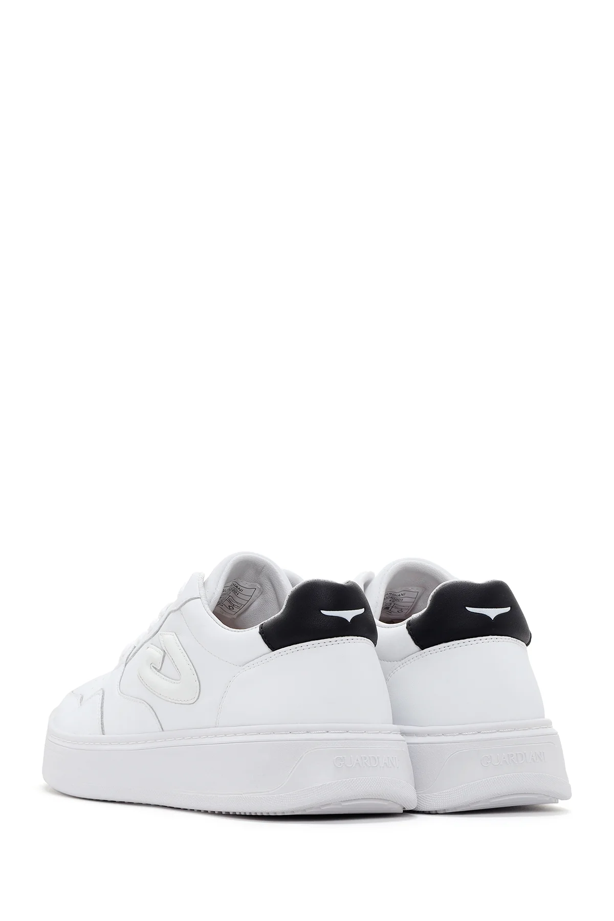 Alberto Guardiani Erkek Beyaz New Era Kalın Tabanlı Deri Sneaker - Image 5