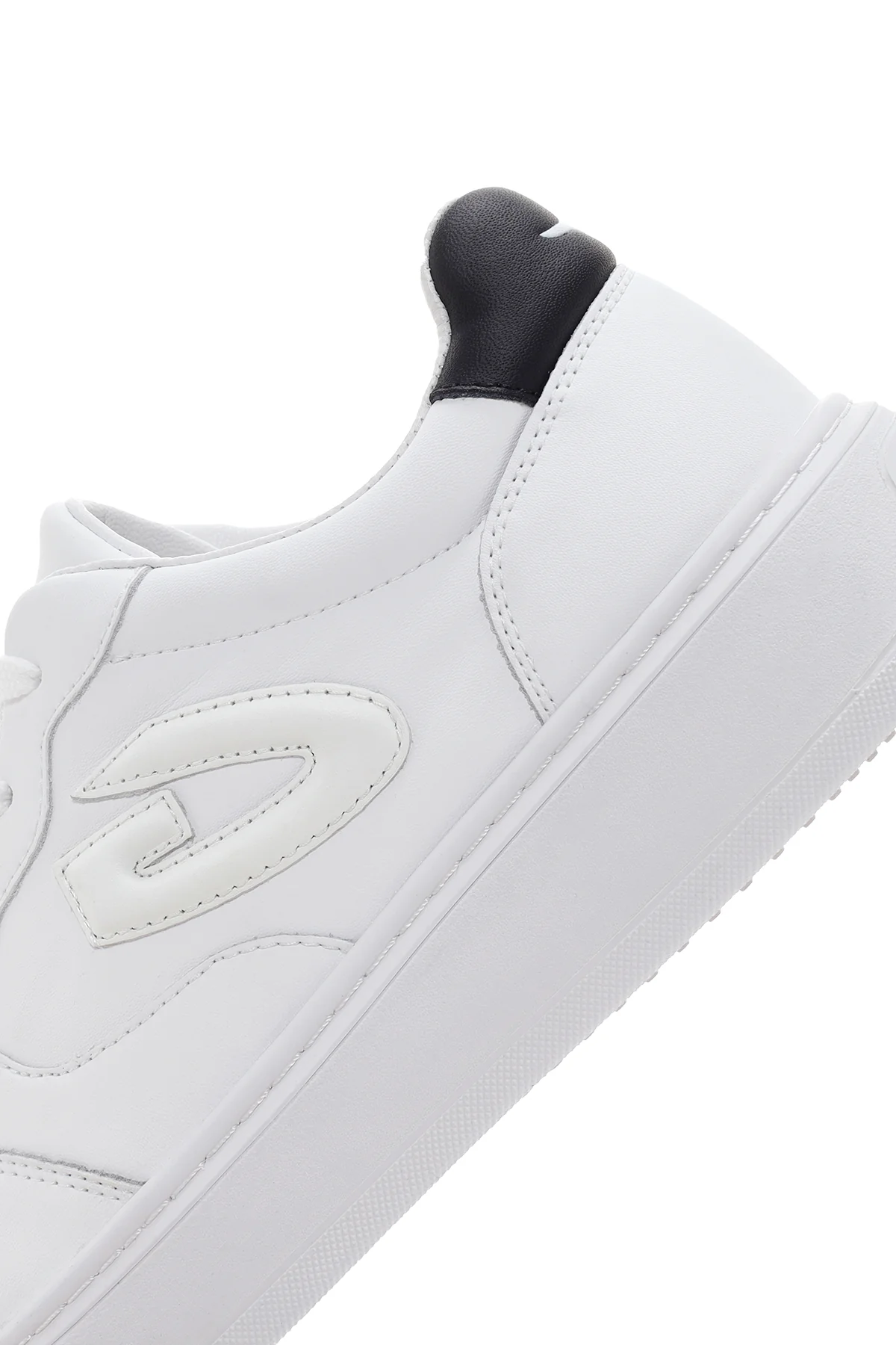 Alberto Guardiani Erkek Beyaz New Era Kalın Tabanlı Deri Sneaker - Image 7