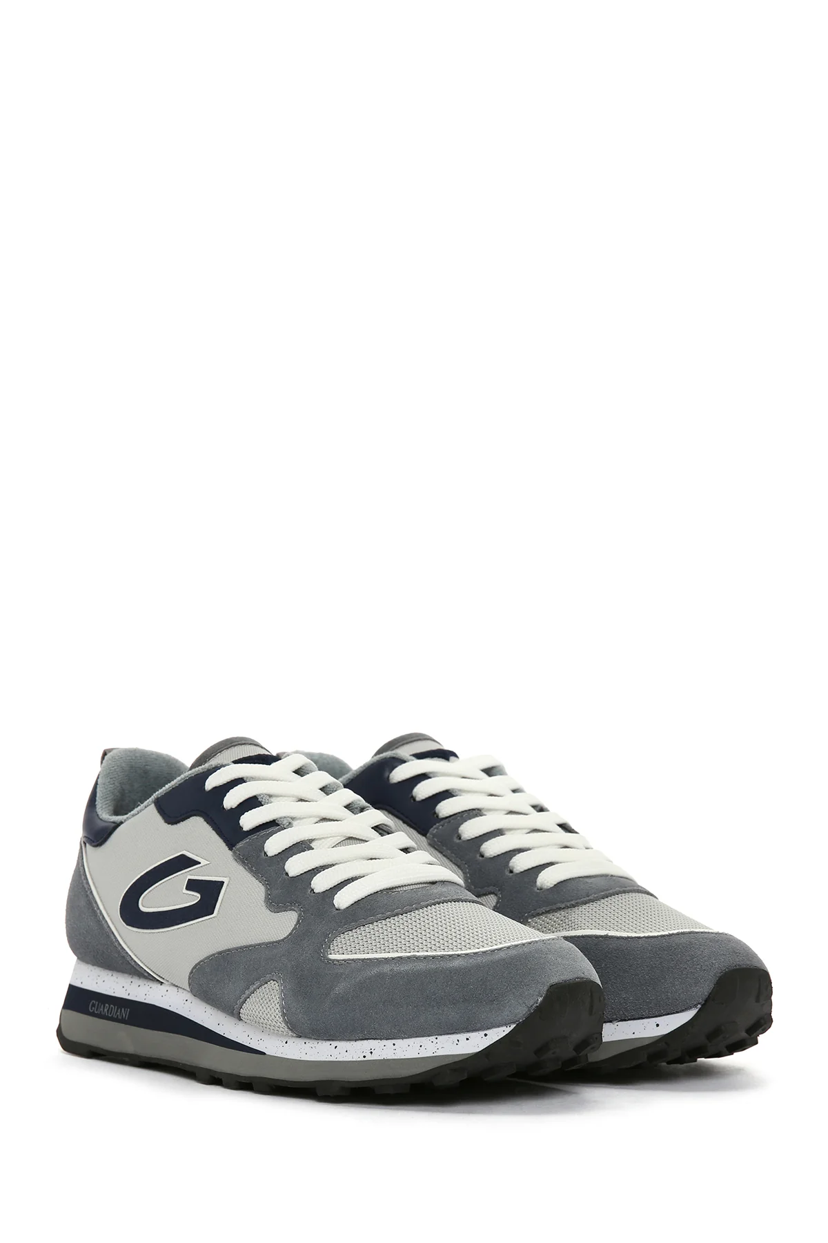 Alberto Guardiani Erkek Gri Siyah Wen Kalın Tabanlı Sneaker - Image 3