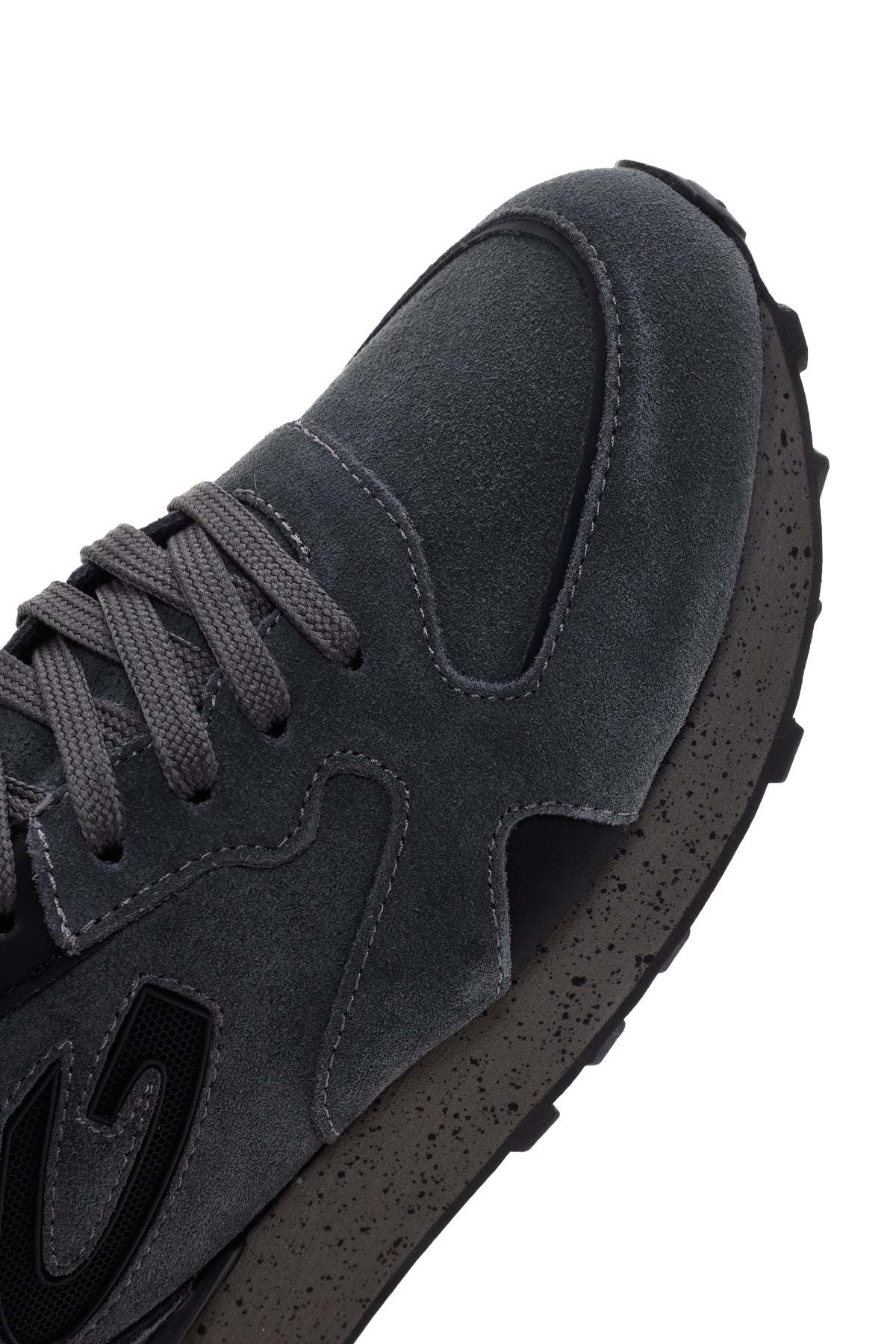 Alberto Guardiani Erkek Koyu Gri Wen Kalın Tabanlı Süet Deri Sneaker - Image 9