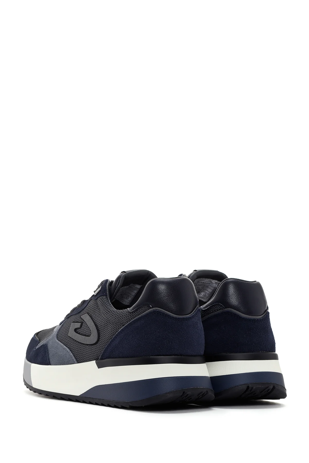 Alberto Guardiani Erkek Lacivert Gri Winner Kalın Tabanlı Deri Sneaker - Image 5