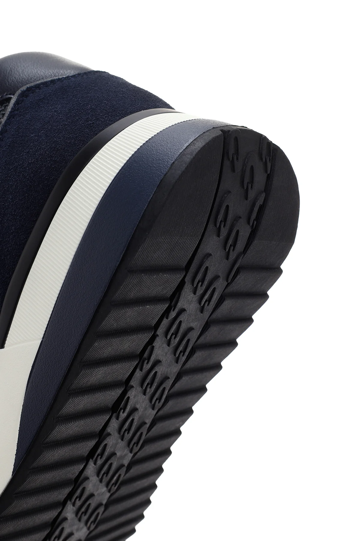 Alberto Guardiani Erkek Lacivert Gri Winner Kalın Tabanlı Deri Sneaker - Image 8