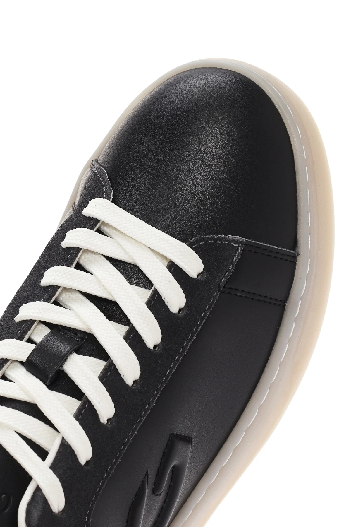 Alberto Guardiani Erkek Siyah New Era Bağcıklı Deri Sneaker - Image 11