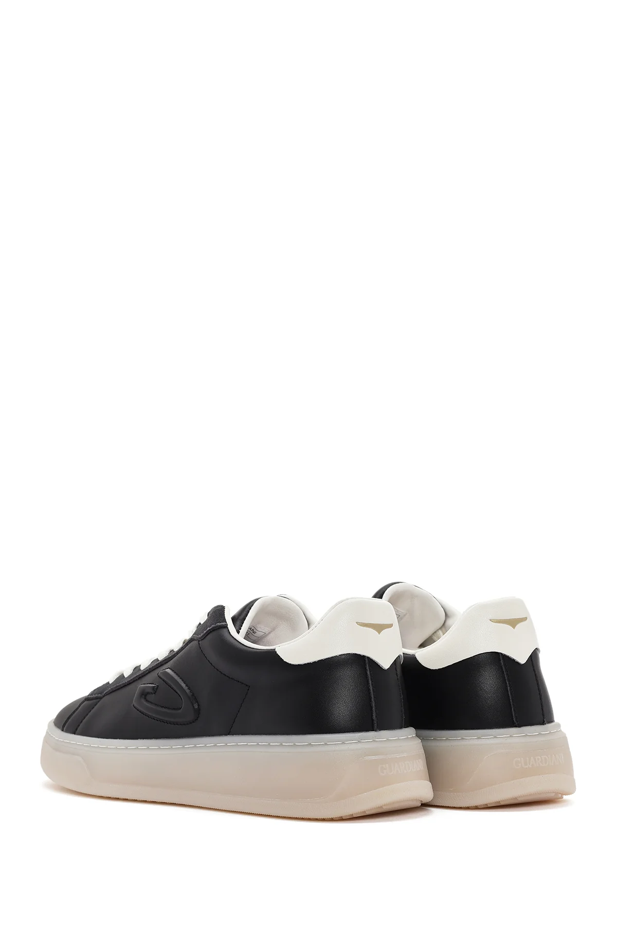 Alberto Guardiani Erkek Siyah New Era Bağcıklı Deri Sneaker - Image 5
