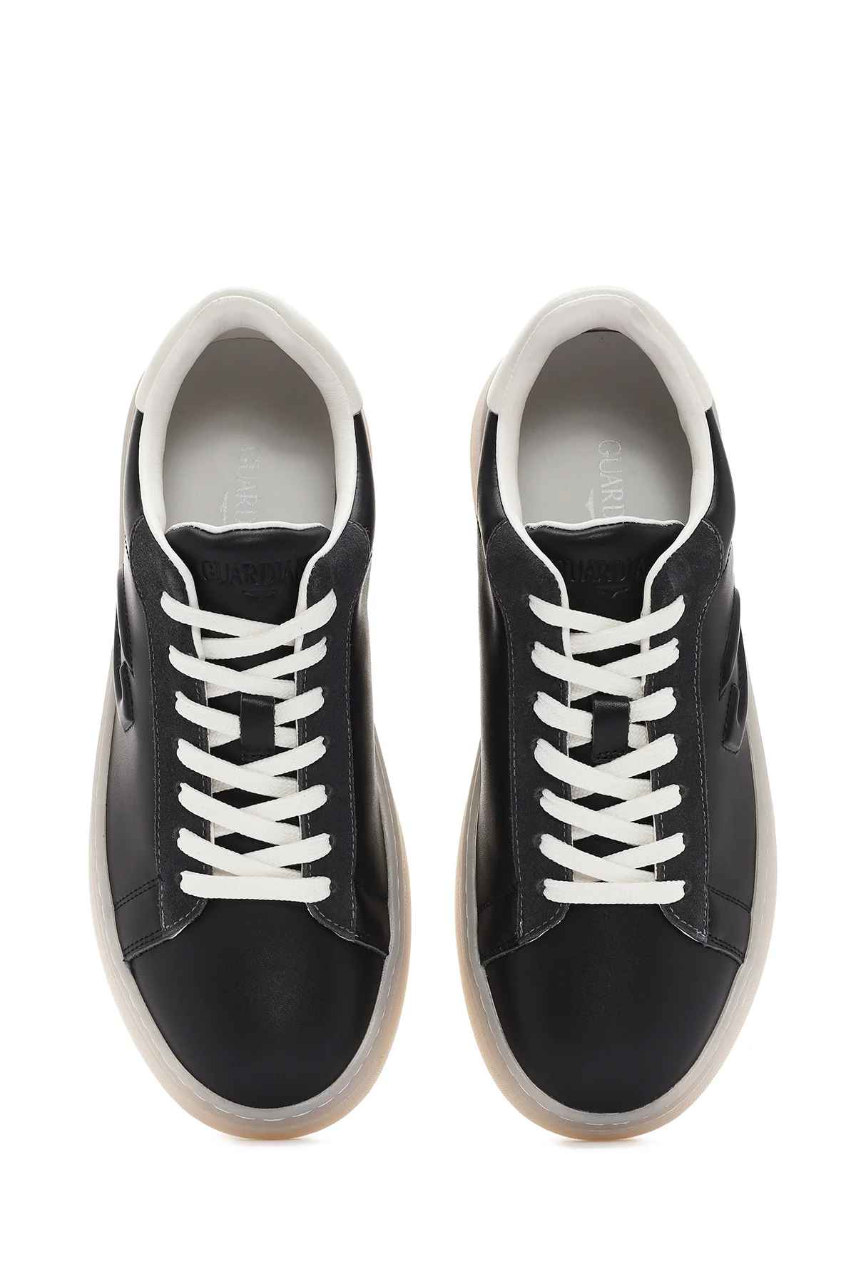 Alberto Guardiani Erkek Siyah New Era Bağcıklı Deri Sneaker - Image 7