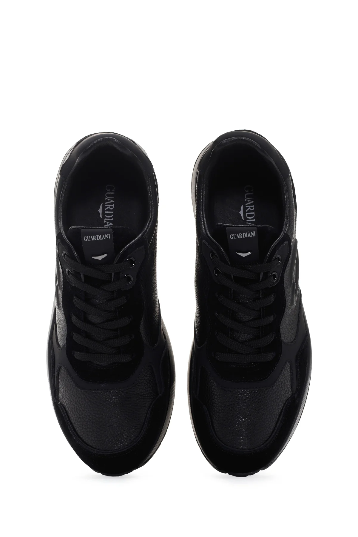 Alberto Guardiani Erkek Siyah Winner Kalın Tabanlı Deri Sneaker - Image 6