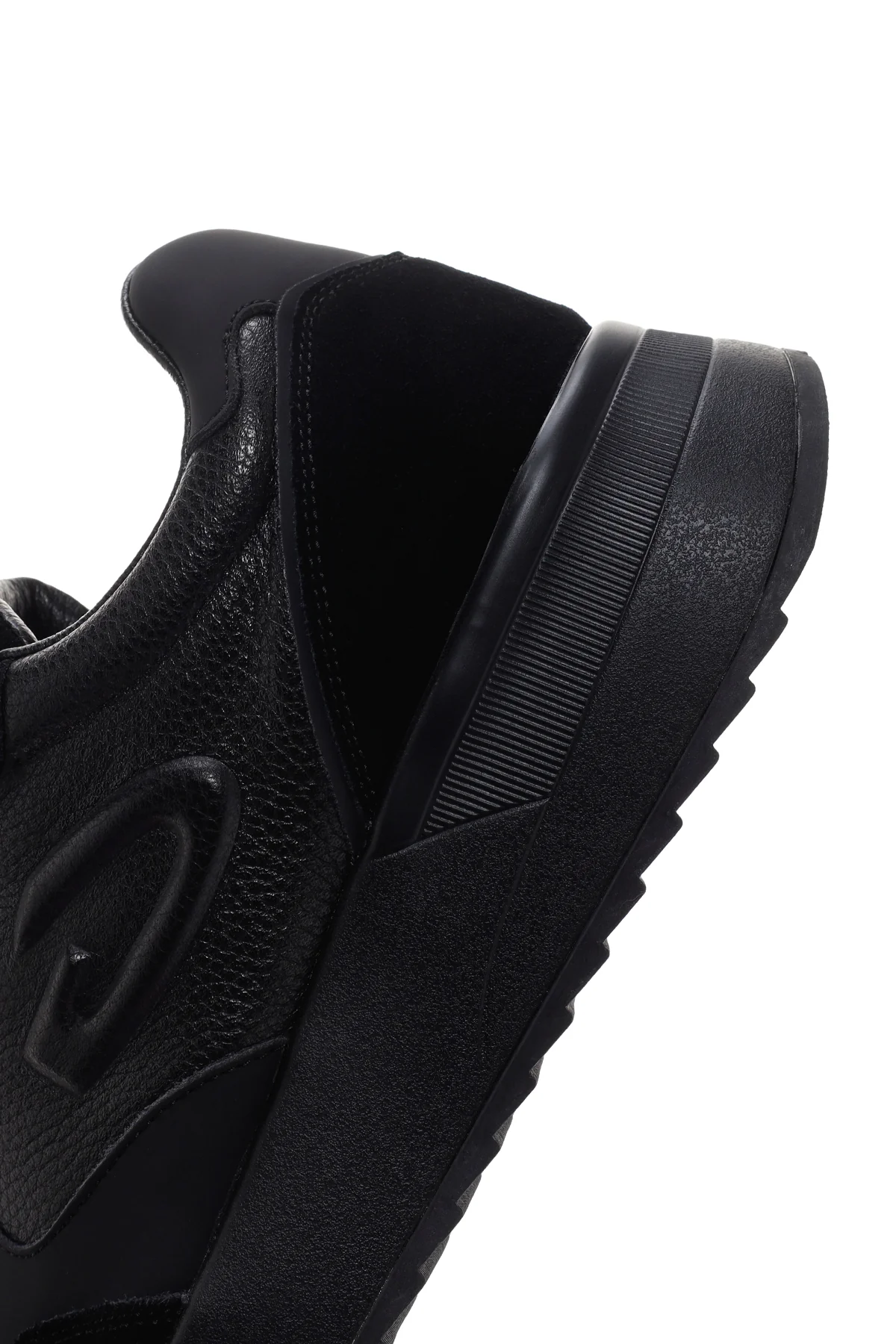 Alberto Guardiani Erkek Siyah Winner Kalın Tabanlı Deri Sneaker - Image 7
