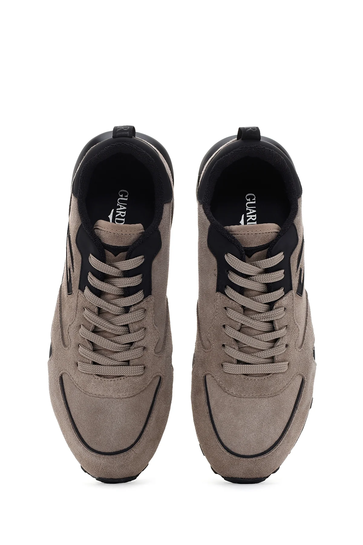 Alberto Guardiani Erkek Vizon Wen Kalın Tabanlı Süet Deri Sneaker - Image 6