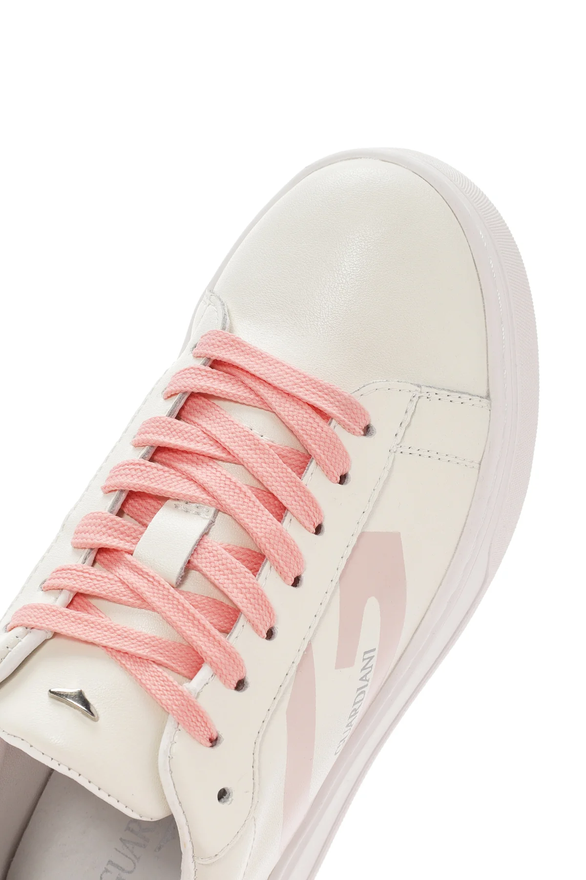 Alberto Guardiani Kadın Bej New Era Bağcıklı Deri Sneaker - Image 12