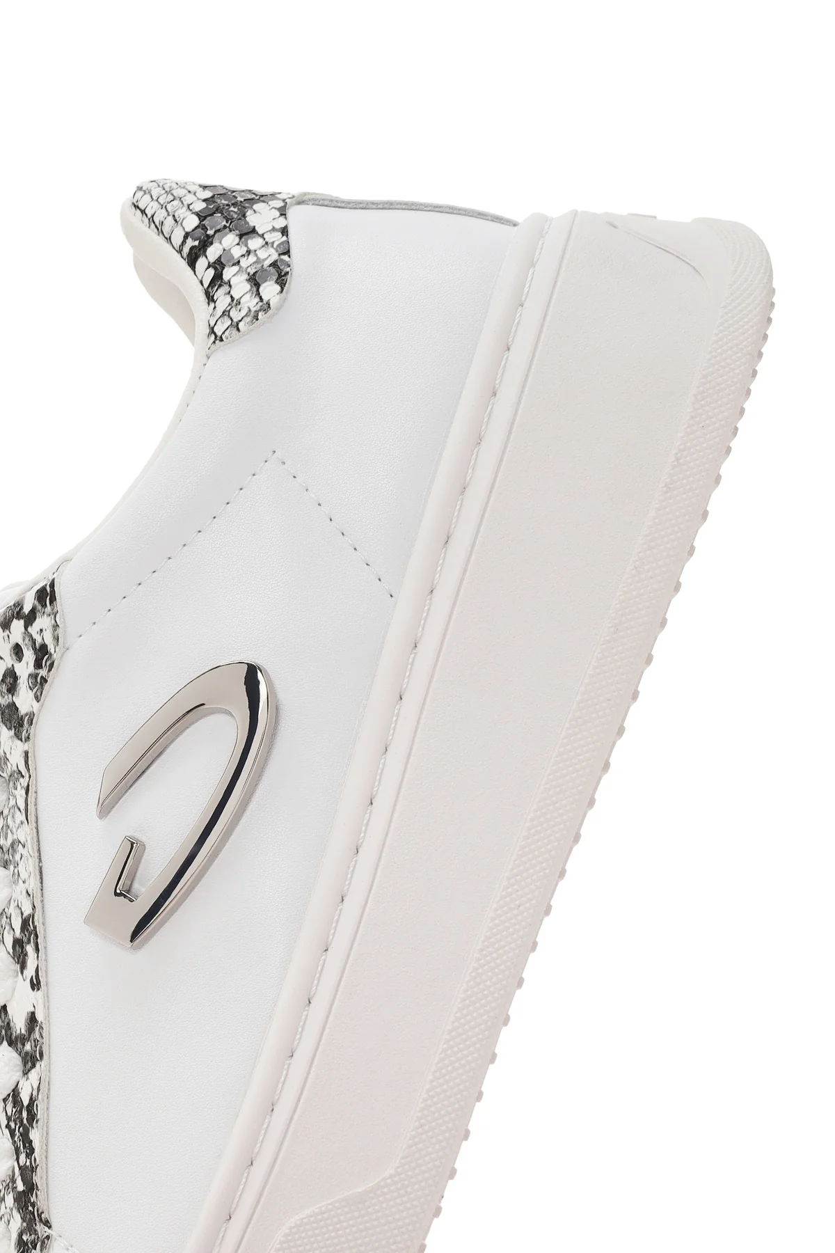 Alberto Guardiani Kadın Beyaz New Era Bağcıklı Deri Sneaker - Image 8
