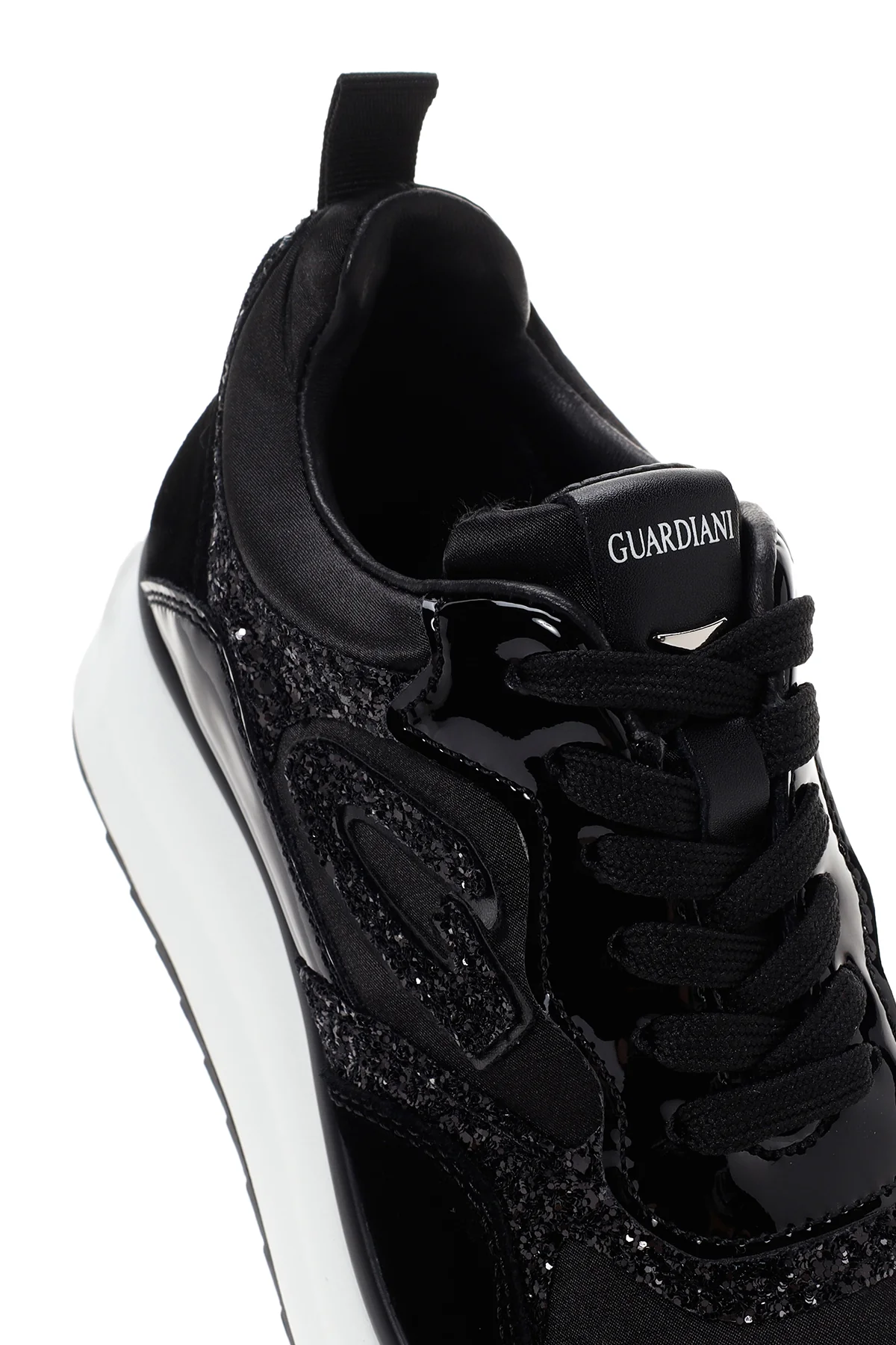 Alberto Guardiani Kadın Siyah Louise Kalın Tabanlı Deri Sneaker - Image 10