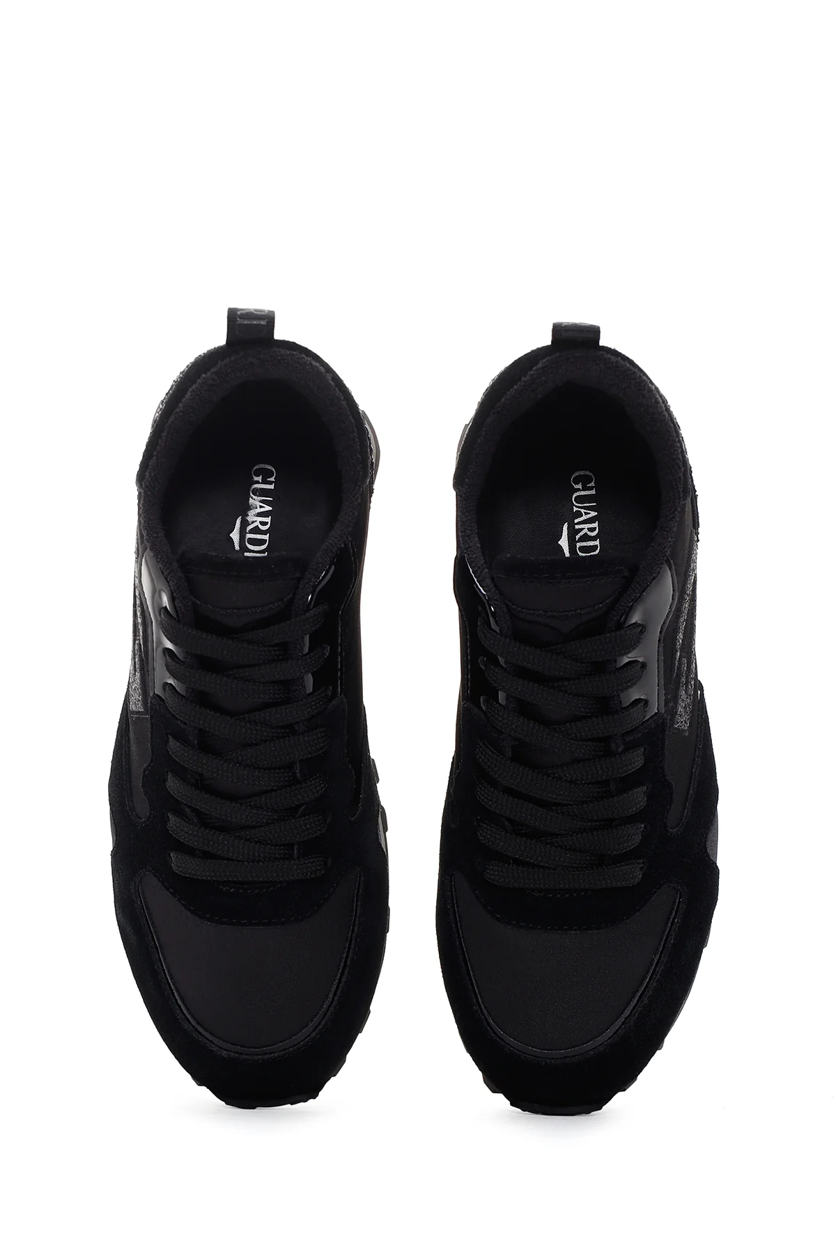 Alberto Guardiani Kadın Siyah Wen Kalın Tabanlı Taşlı Sneaker - Image 6