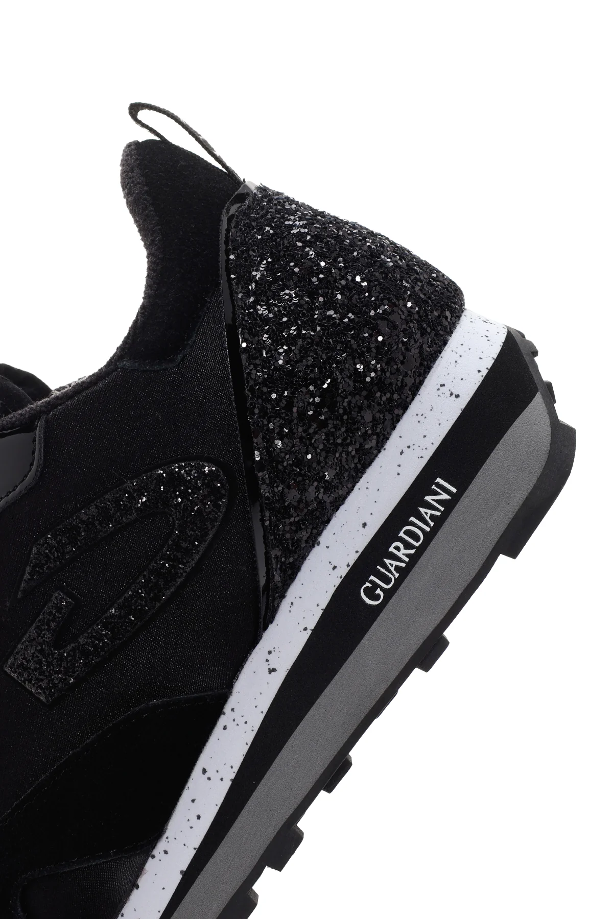 Alberto Guardiani Kadın Siyah Wen Kalın Tabanlı Taşlı Sneaker - Image 7