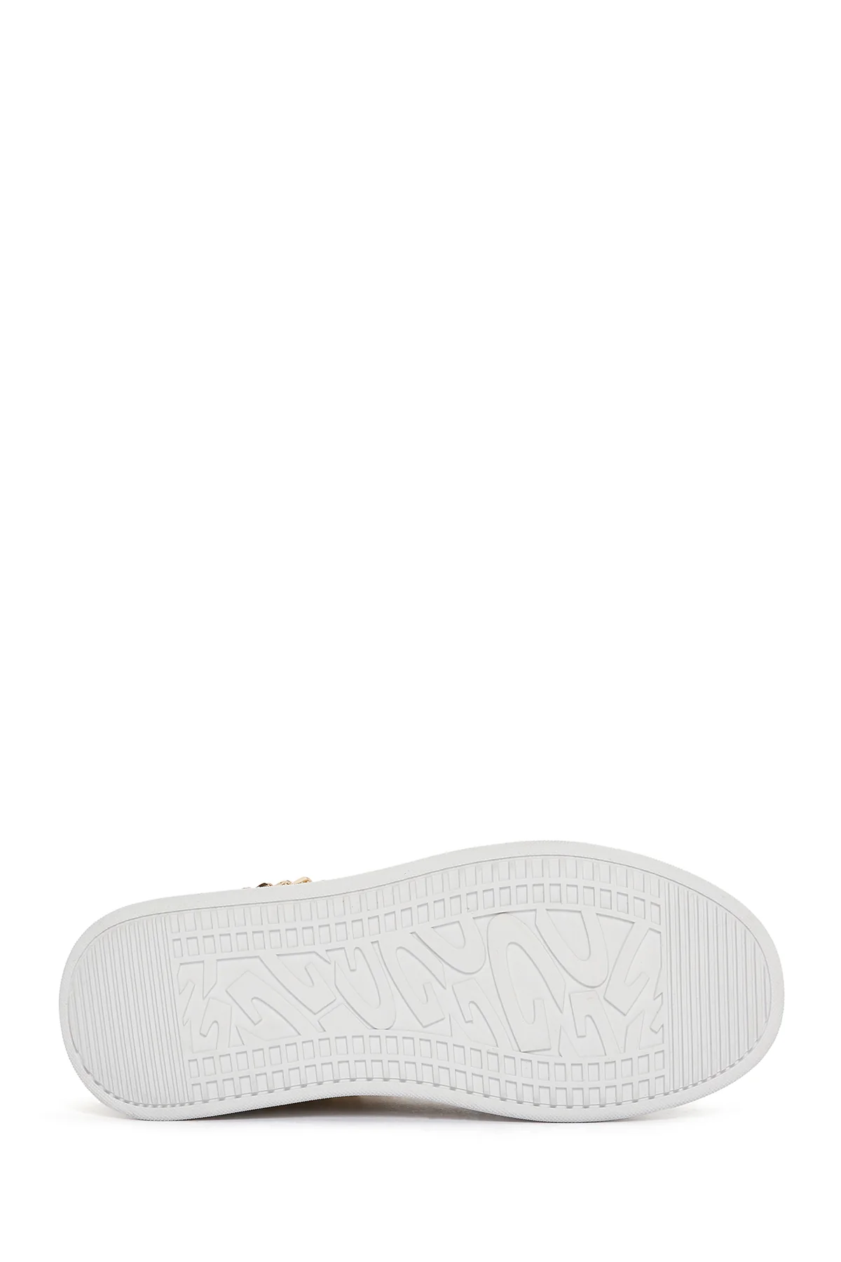 Alberto Guardiani Kadın Siyah Zincirli Deri Sneaker - Image 4