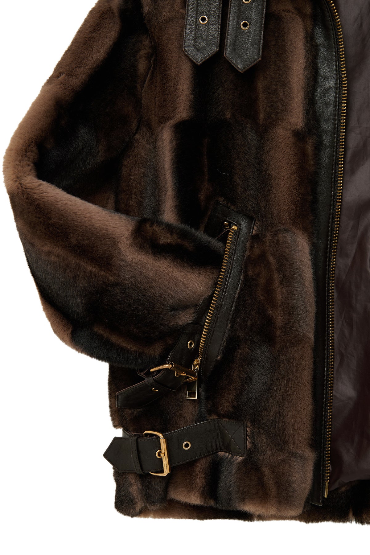 Anabel Kadın Kahverengi Teddy Mont - Image 7