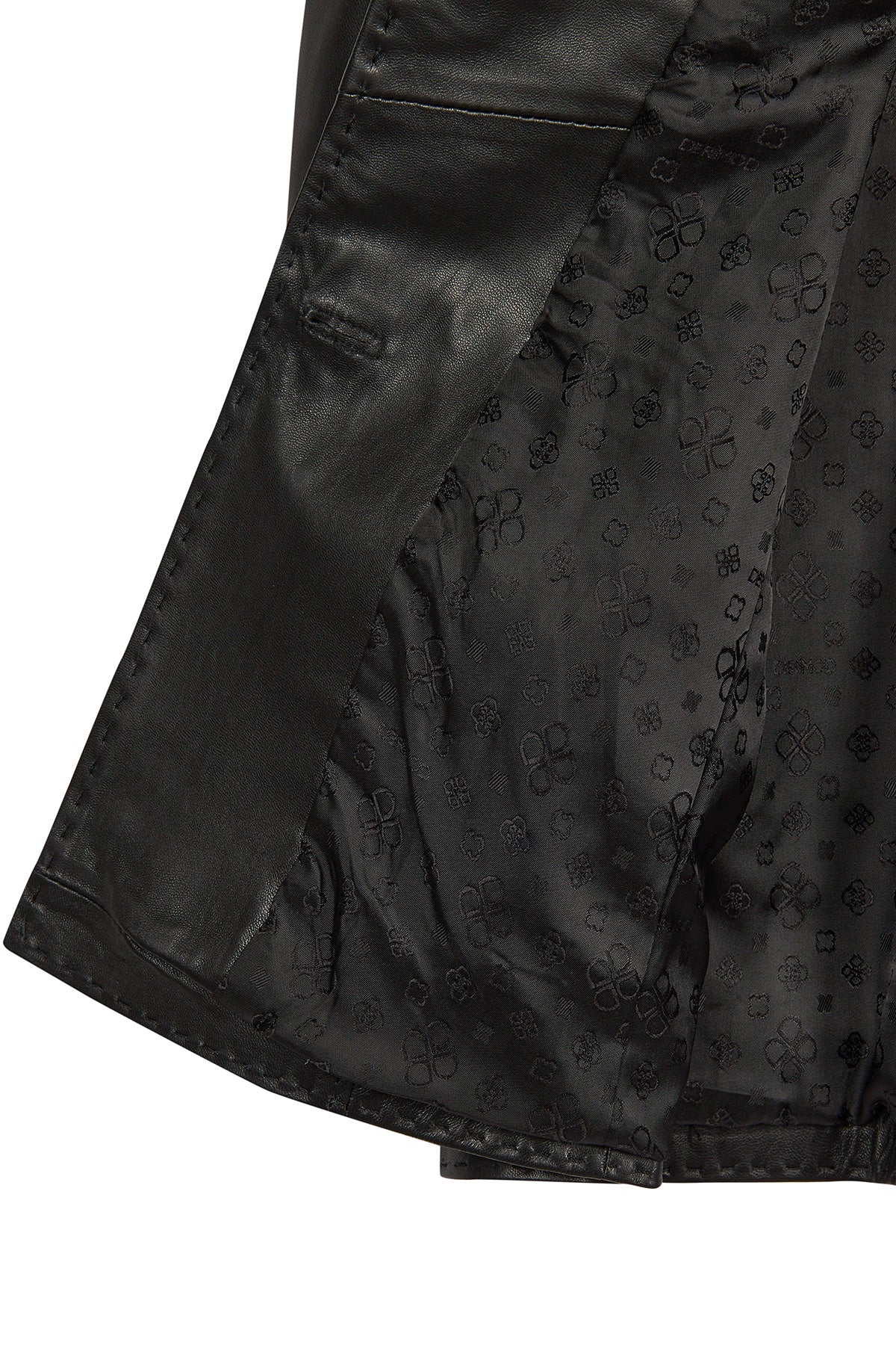 Barbara Kadın Siyah Blazer Deri Ceket - Image 11