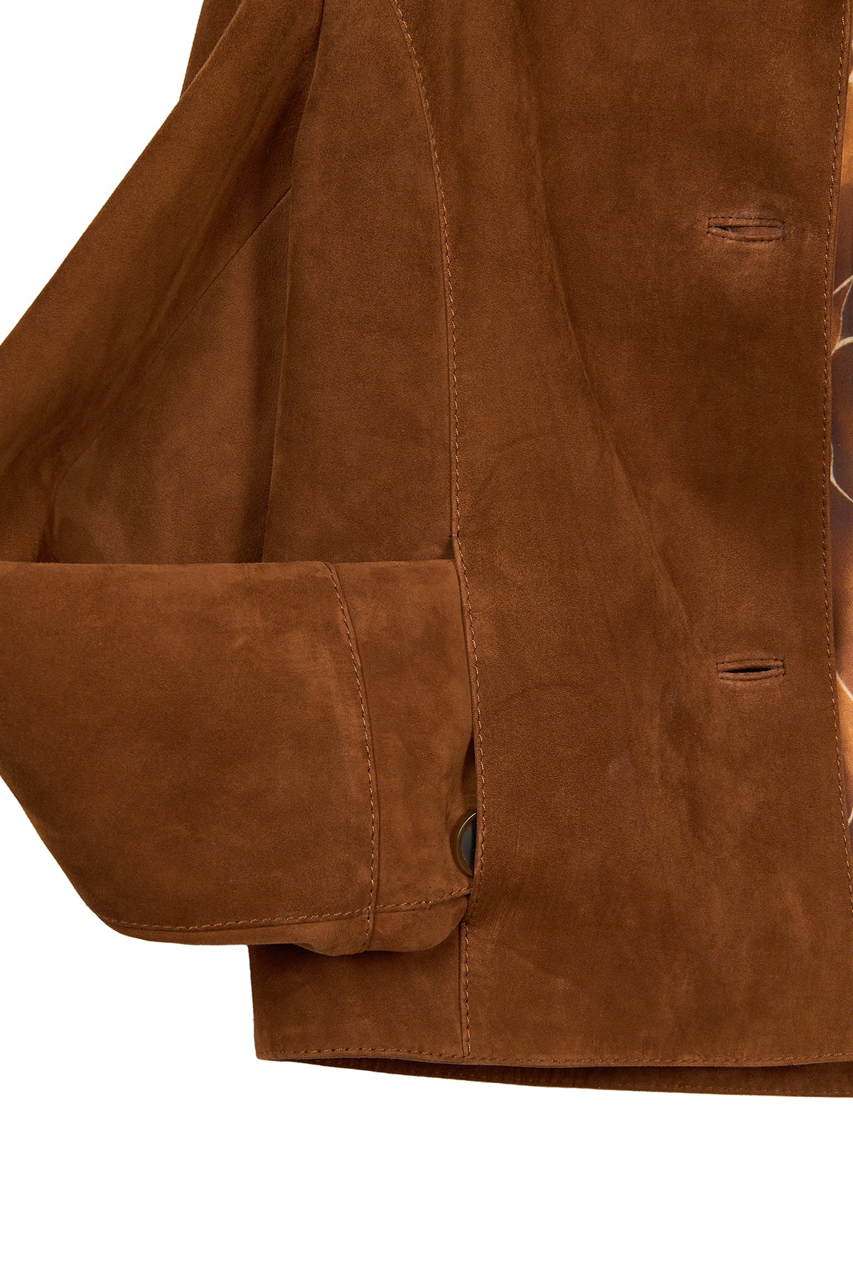 Beatrix Kadın Camel Gömlek Yaka Süet Deri Ceket - Image 7