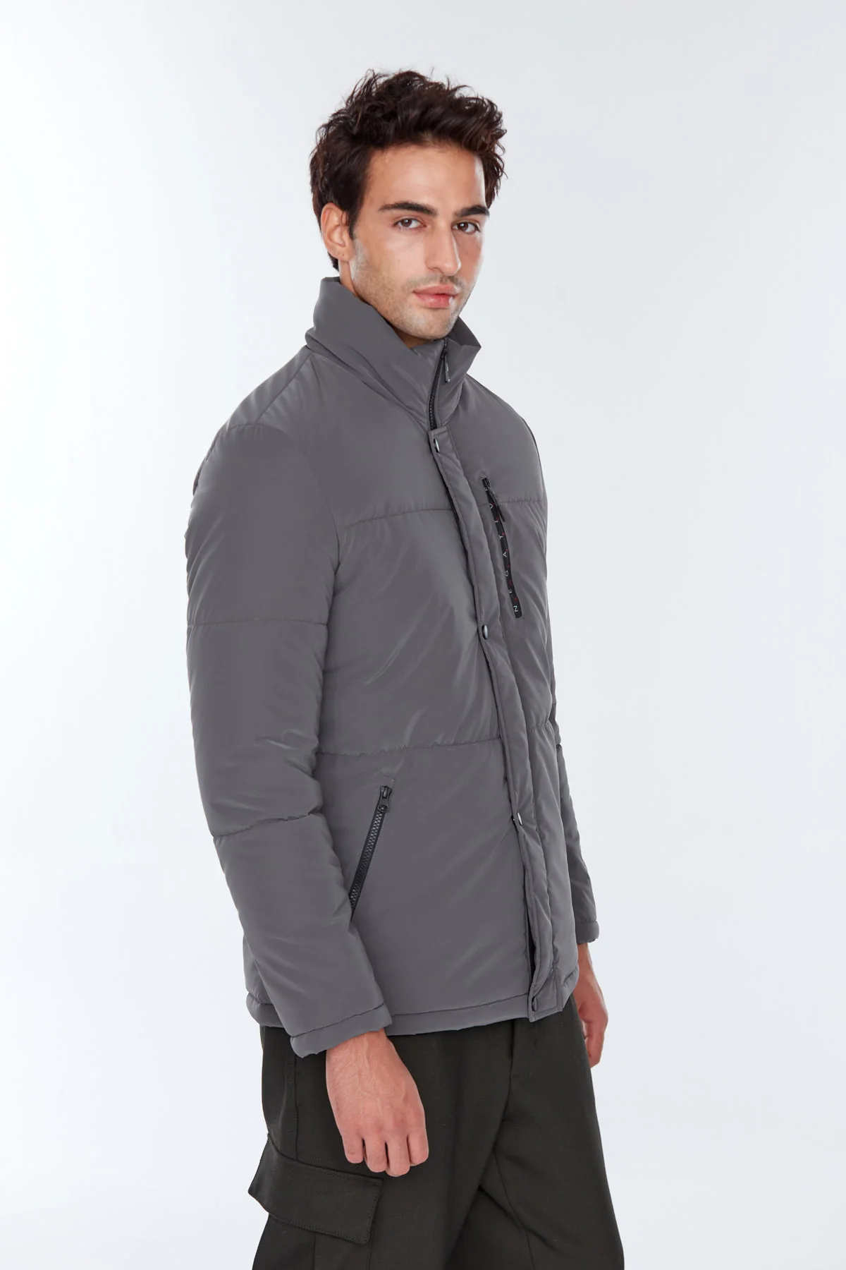 Berlin Erkek Gri Softwear Mont - Image 3