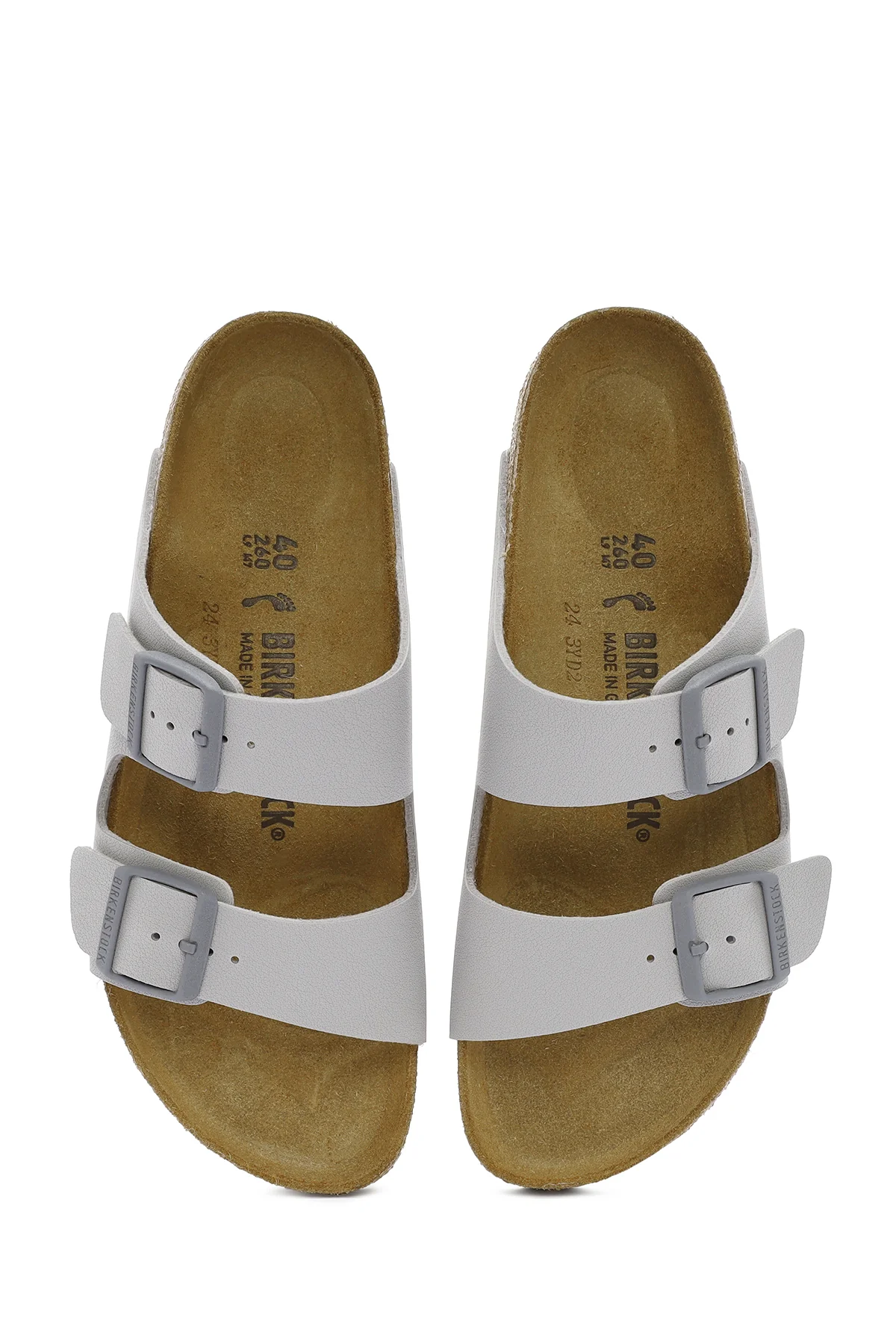 Birkenstock Erkek Bej Arizona Bf Çift Tokalı Terlik - Image 8