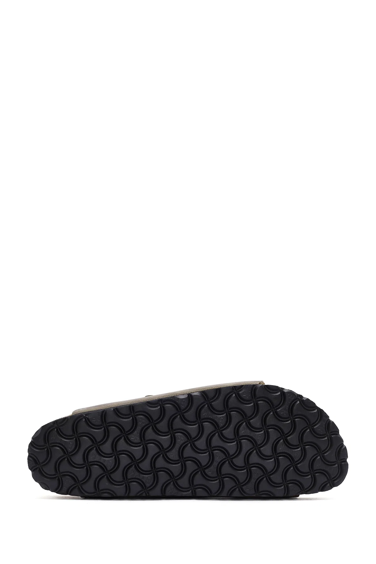 Birkenstock Erkek Haki Arizona Çift Tokalı Nubuk Deri Terlik - Image 4